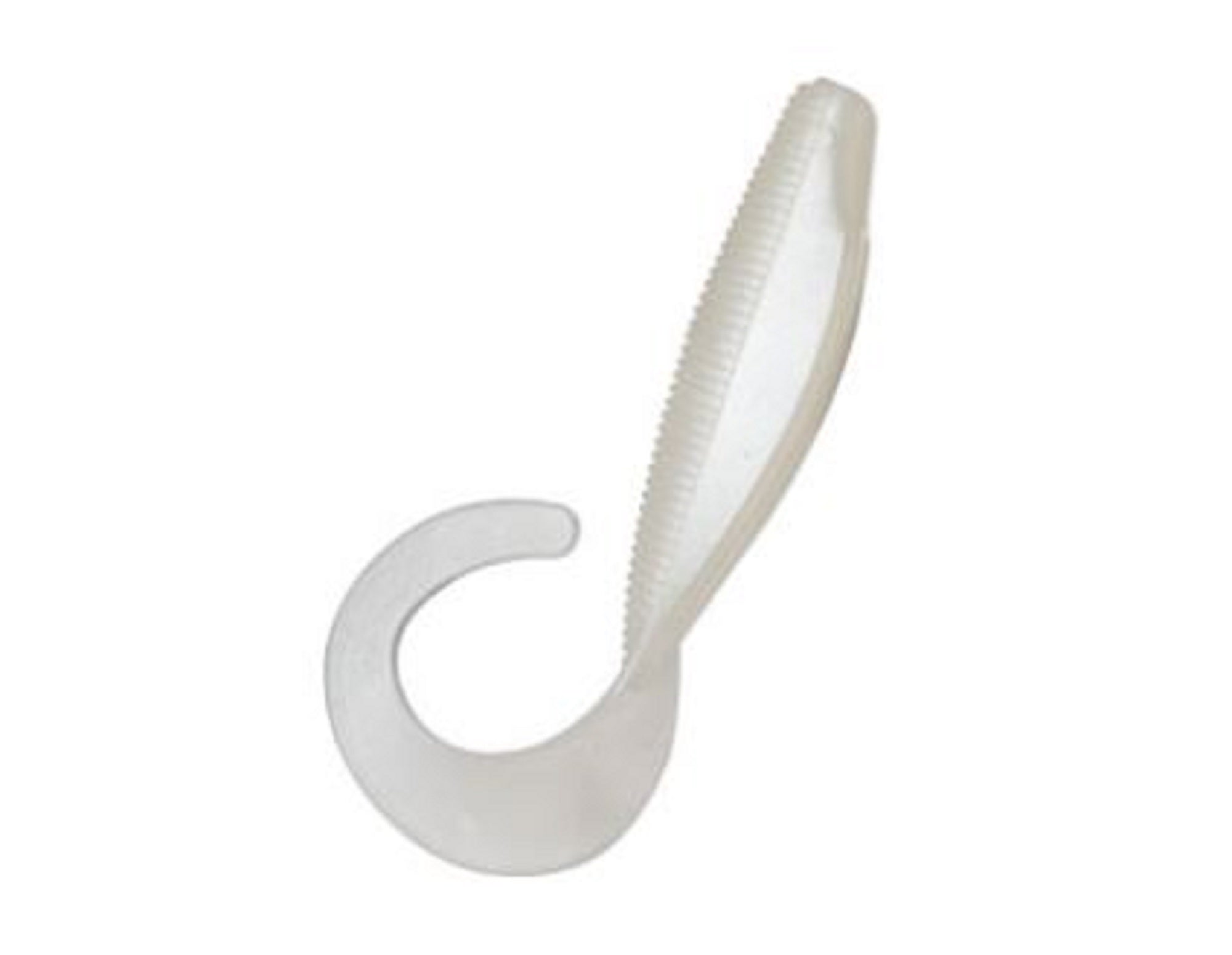 Zman Soft Lure StreakZ Curly TailZ 5 Inch 4/Pack Pearl (9610)