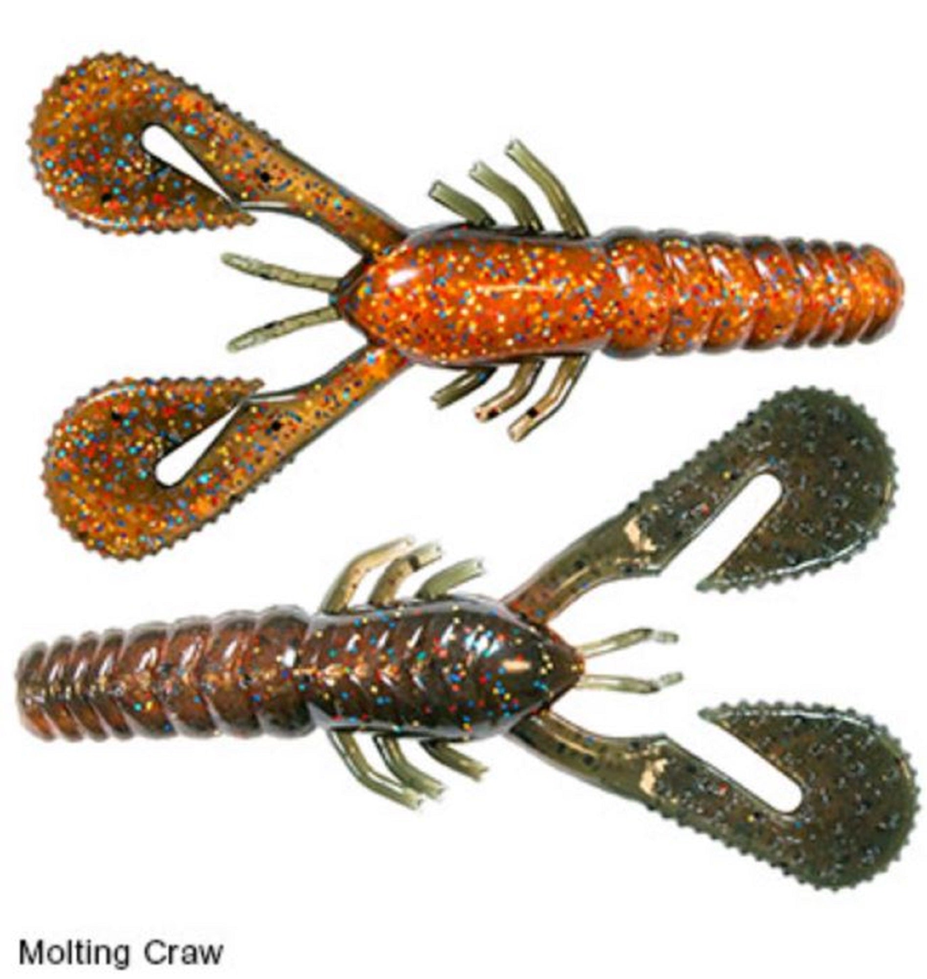 Zman Soft Lure Turbo CrawZ 4 Inch 6/Pack Molting Craw (9887)