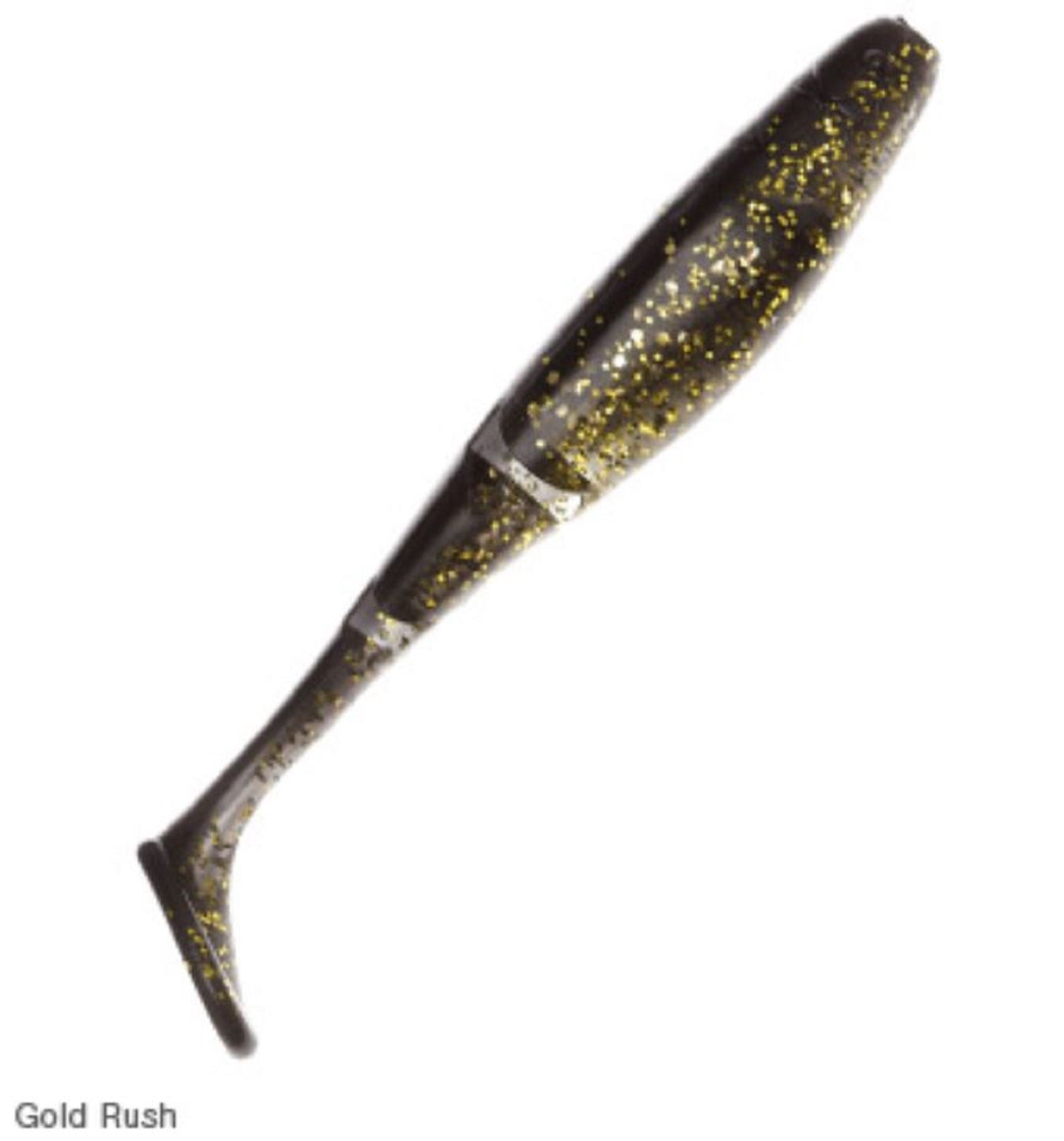 Zman Soft Lure Scented PaddlerZ 4 Inch 5/Pack Gold Rush (0082)