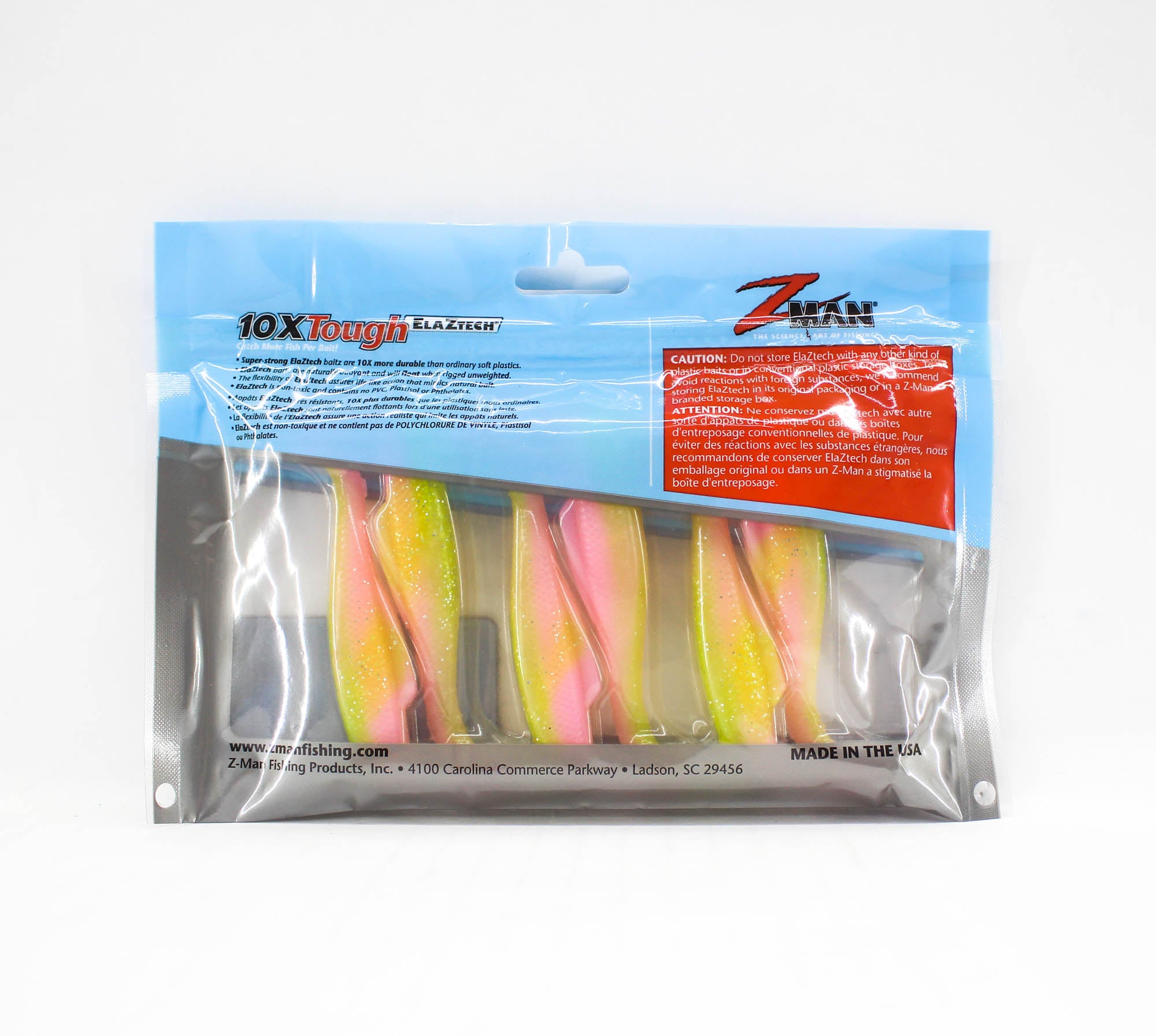 Zman Soft Lure MinnowZ 3 Inch 6/Pack Electric Chicken (0228)