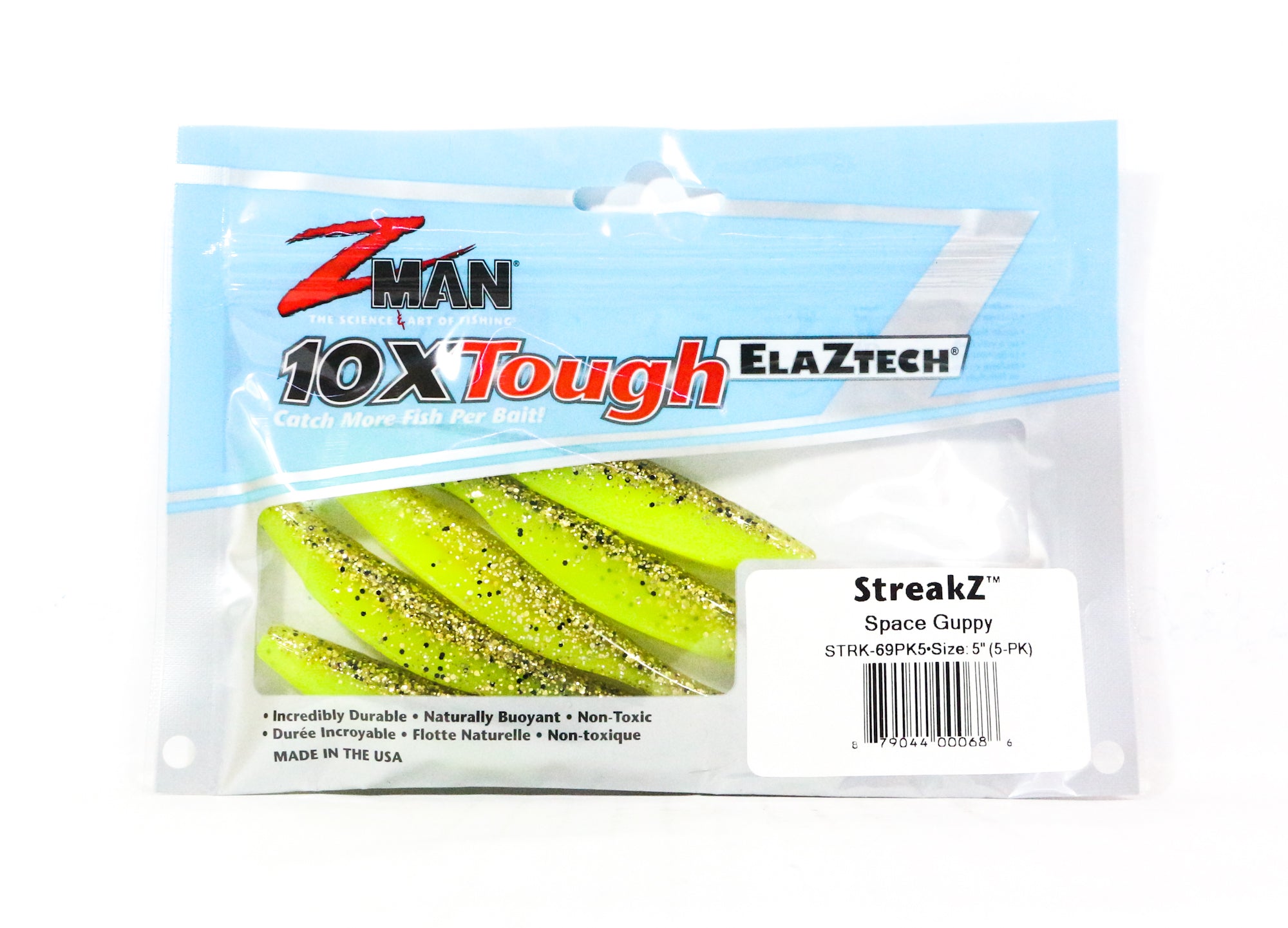 Zman Soft Lure StreakZ 5 Inch 5/Pack Space Guppy (0686)