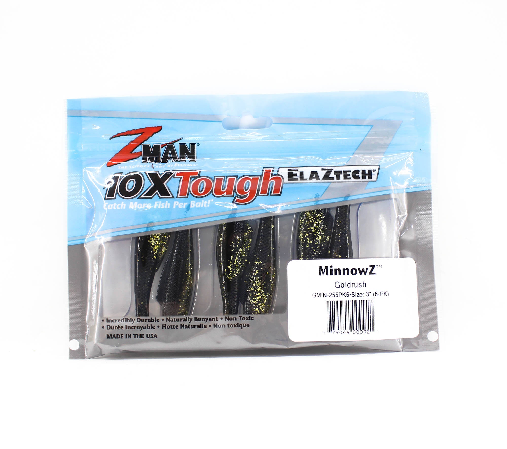 Zman Soft Lure MinnowZ 3 Inch 6/Pack Gold Rush (0921)