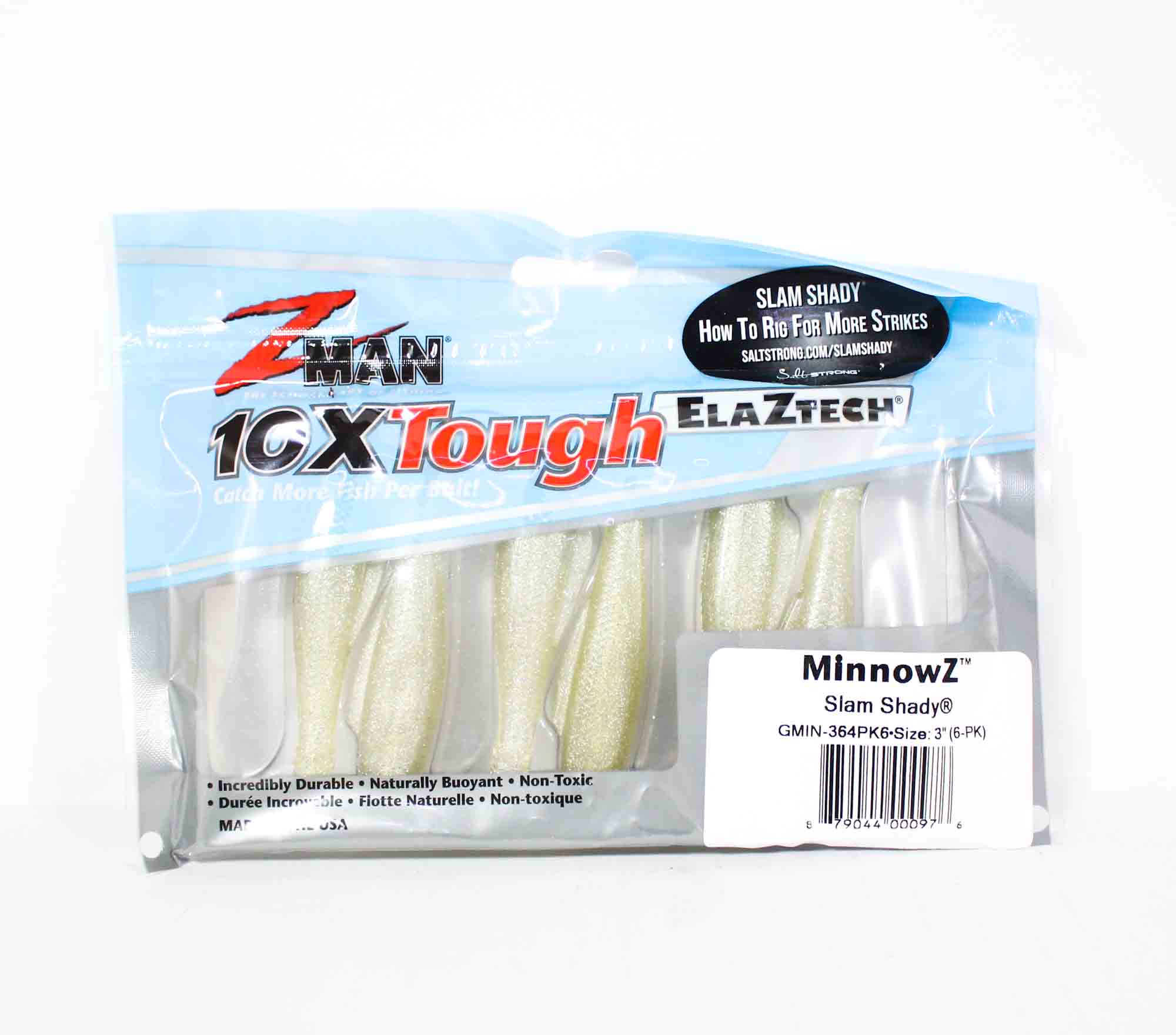 Zman Soft Lure MinnowZ 3 Inch 6/Pack Slam Shady (0976)