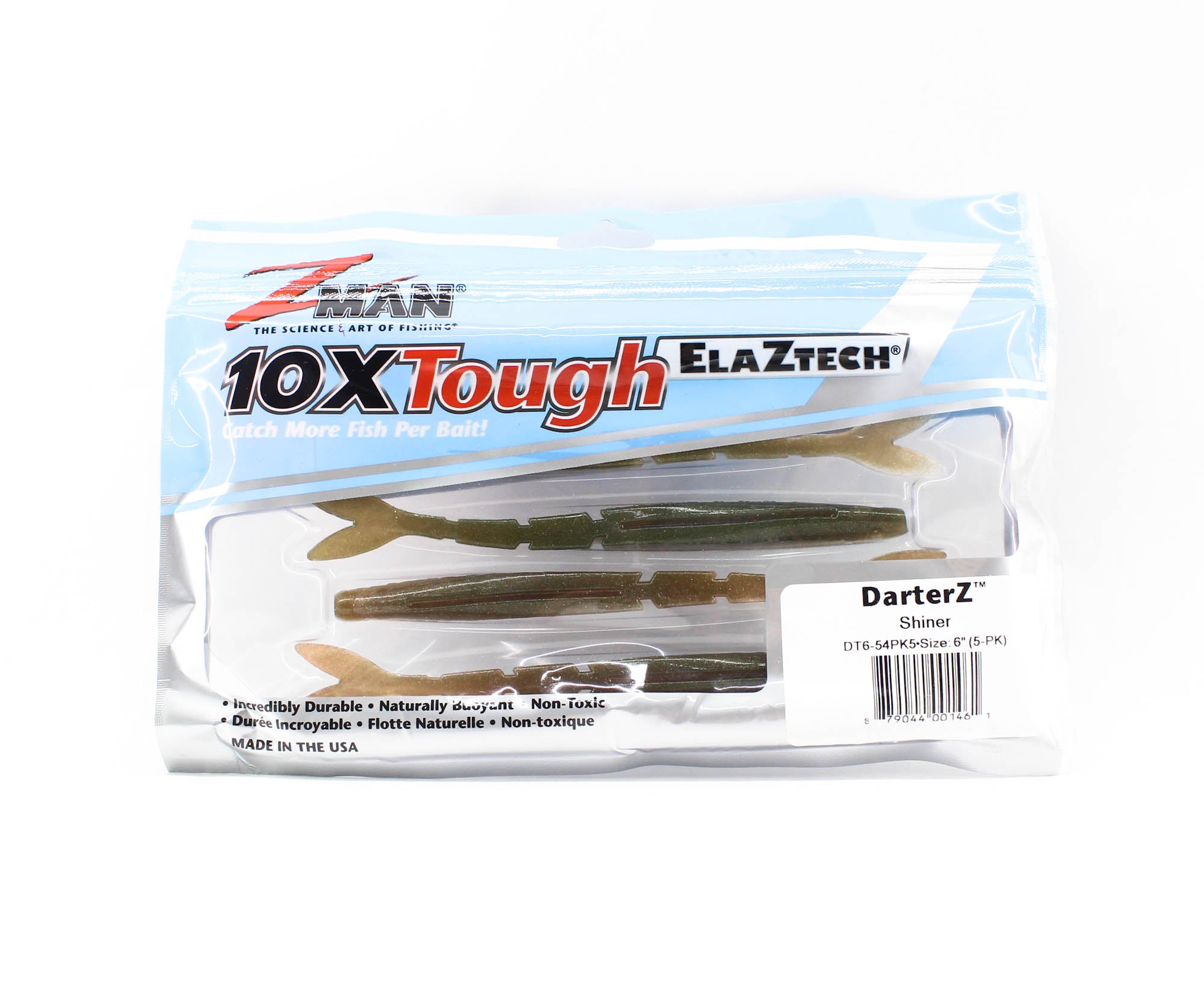 Zman Soft Lure DarterZ 6 Inch 5/Pack Shiner (1461)