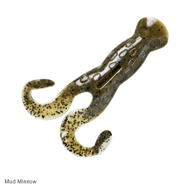 Zman Soft Lure Pop FrogZ 4 Inch 4/Pack Mud Minnow (2024)