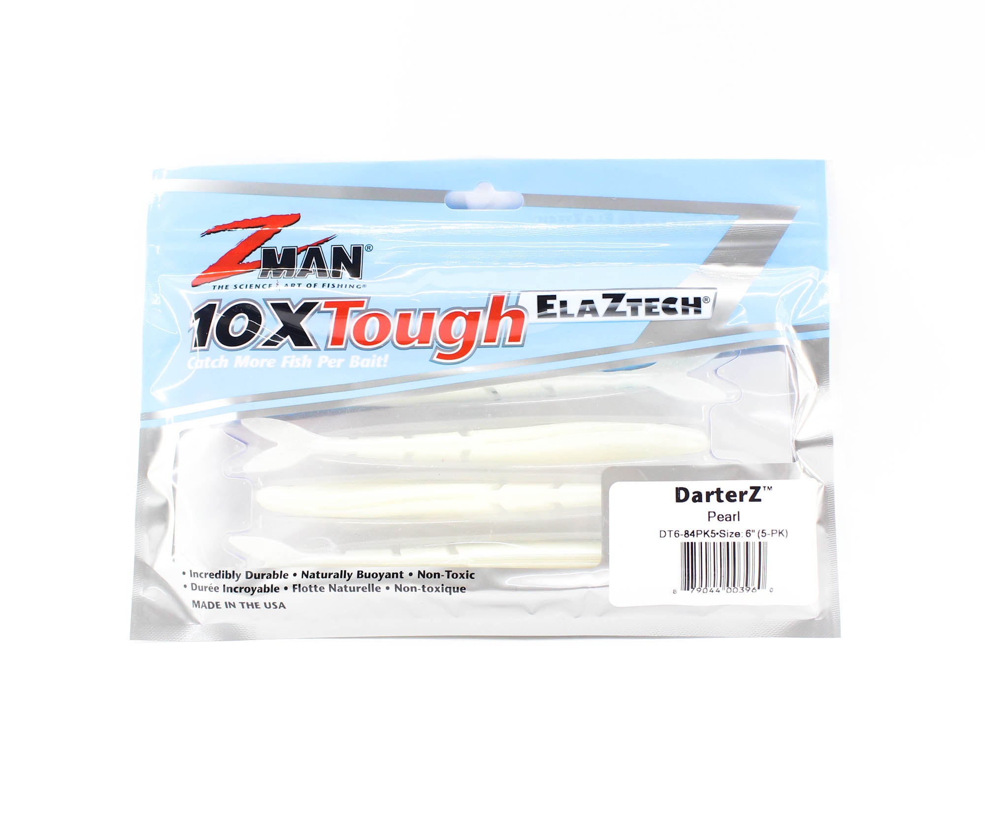 Zman Soft Lure DarterZ 6 Inch 5/Pack Pearl (3960)