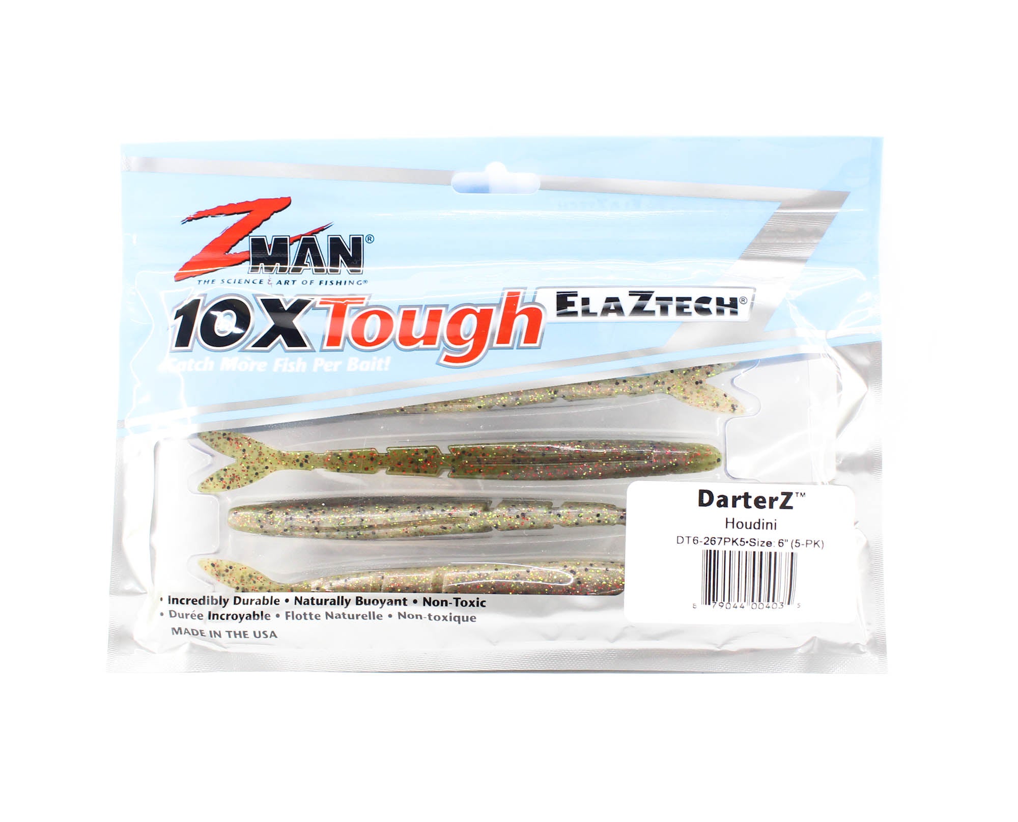 Zman Soft Lure DarterZ 6 Inch 5/Pack Houdini (4035)