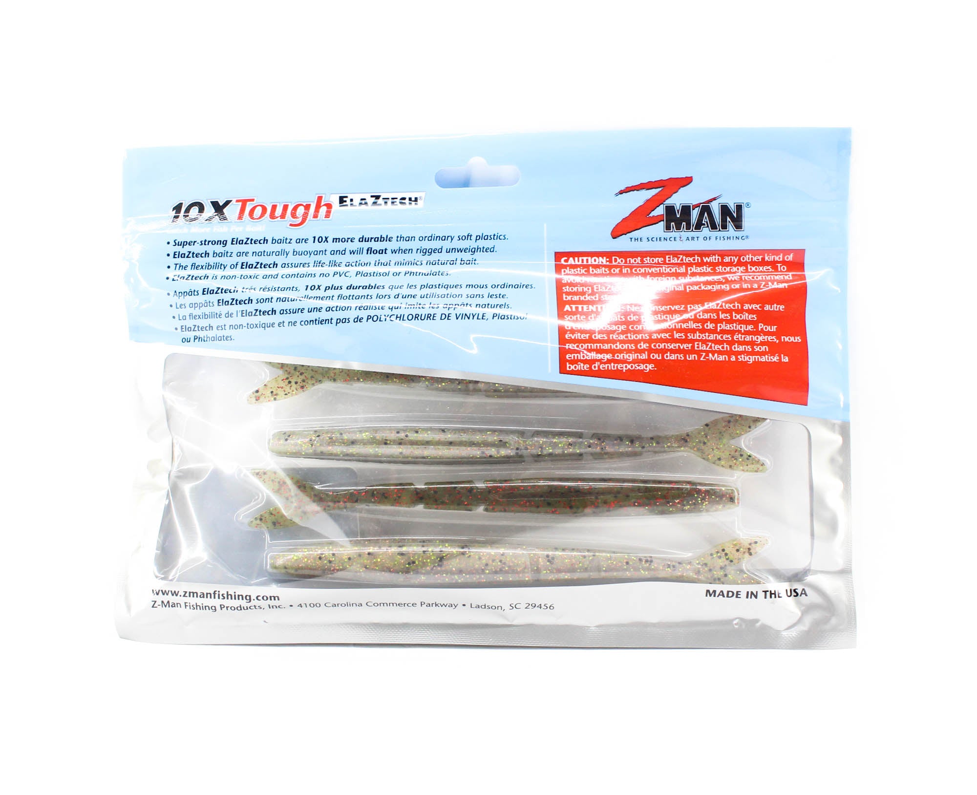 Zman Soft Lure DarterZ 6 Inch 5/Pack Houdini (4035)