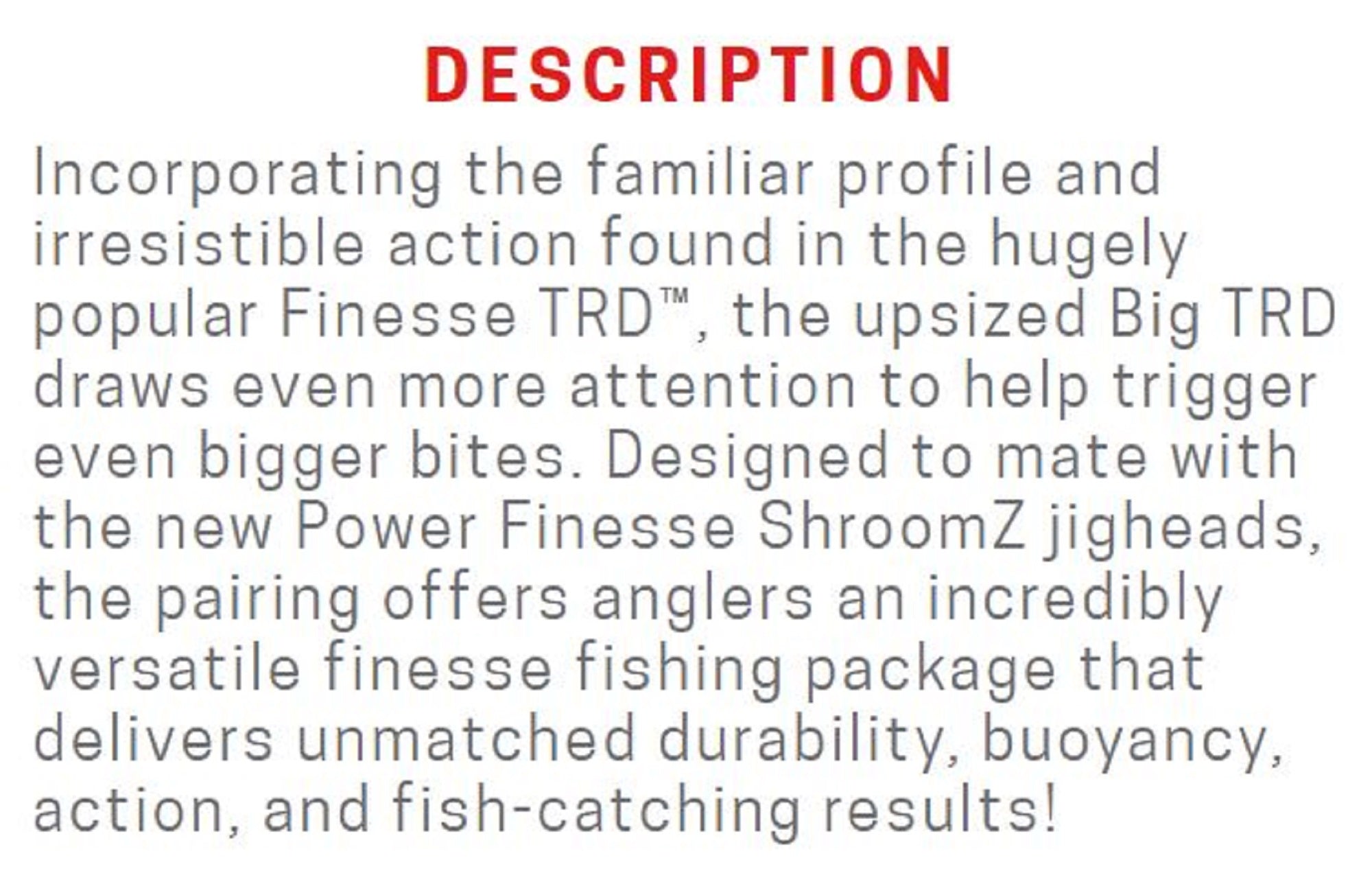 Zman Soft Lure Big TRD 4 Inch 6/Pack Black Blue Flake (4103)