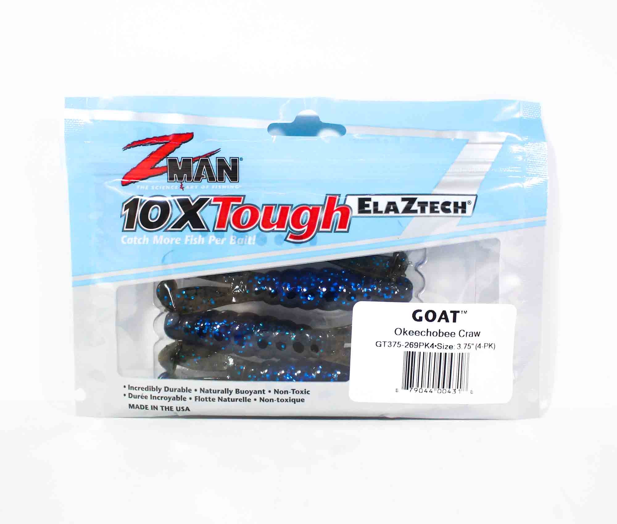 Zman Soft Lure Goat 3.75 Inch 4/Pack Okeechobee Craw (4318)
