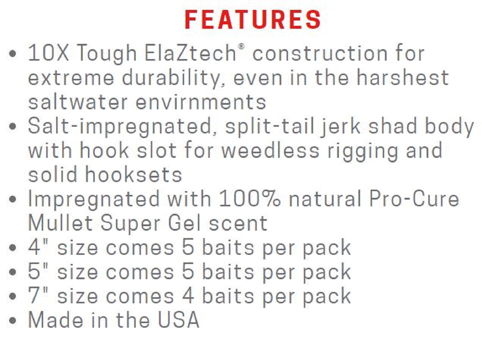 Zman Soft Lure Jerk ShadZ 5 Inch 5/Pack Gitter Done (4370)