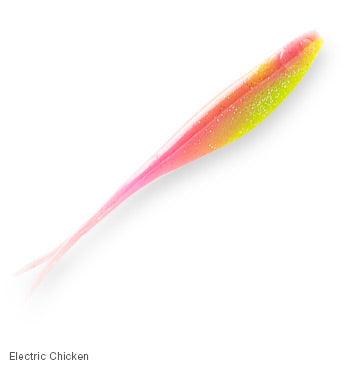 Zman Soft Lure StreakZ XL 8 Inch 2/Pack Electric Chicken (4400)