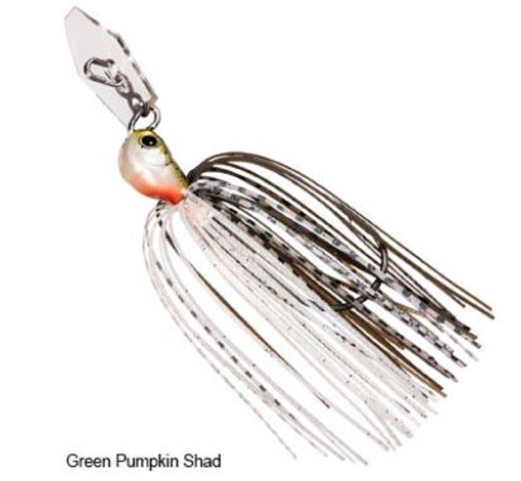 Zman Chatterbait Jackhammer Stealthblade 1/2 Oz Green Pumpkin Shad (4554)