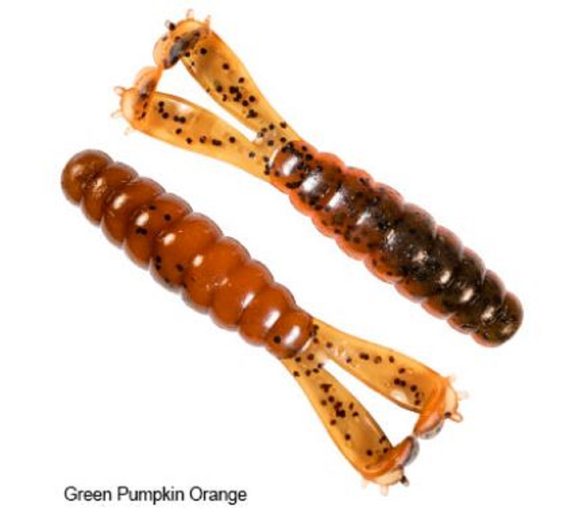 Zman Soft Lure Billy Goat 4.25 Inch 3/Pack Green Pumpkin Orange (4653)