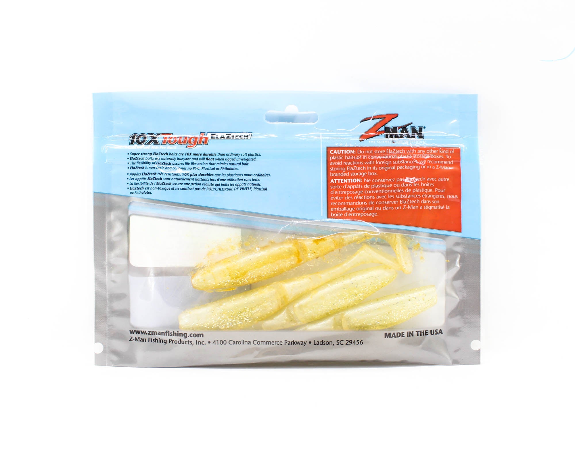 Zman Soft Lure Scented PaddlerZ 4 Inch 5/Pack Beer Run (4684)