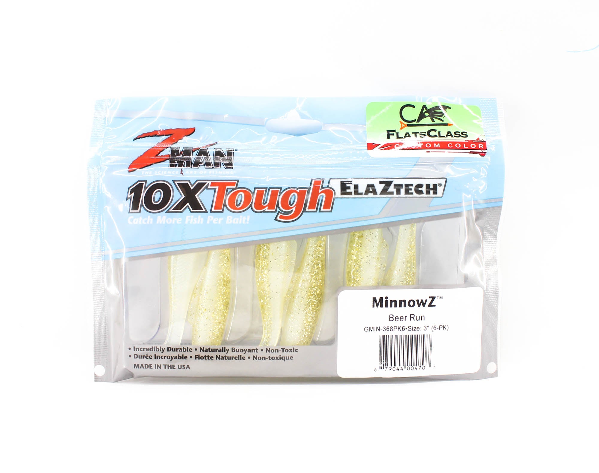 Zman Soft Lure MinnowZ 3 Inch 6/Pack Beer Run (4707)