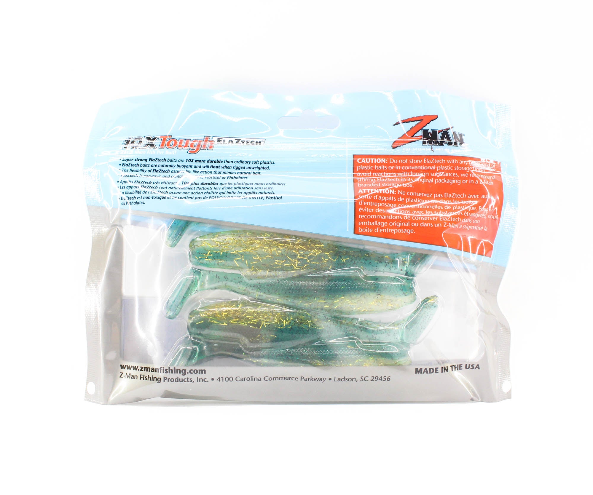 Zman Soft Lure Diezel MinnowZ 4 Inch 5/Pack Gitter Done (4745)