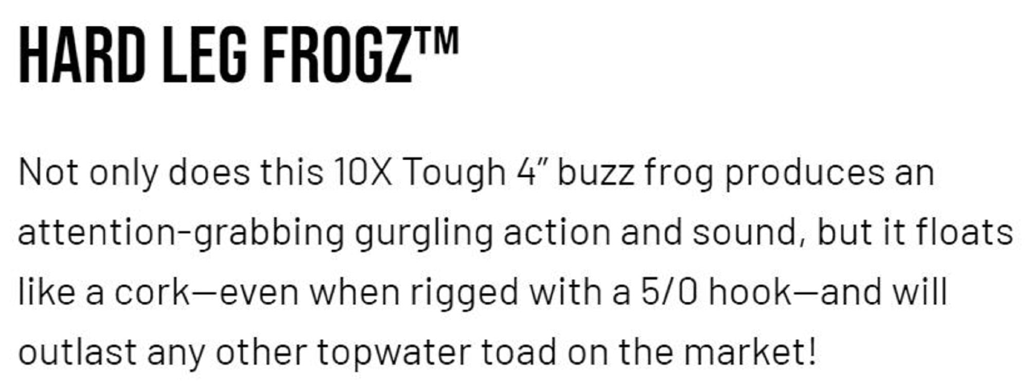 Zman Soft Lure Hard Leg Frogz 4 Inch 3/Pack White (4950)