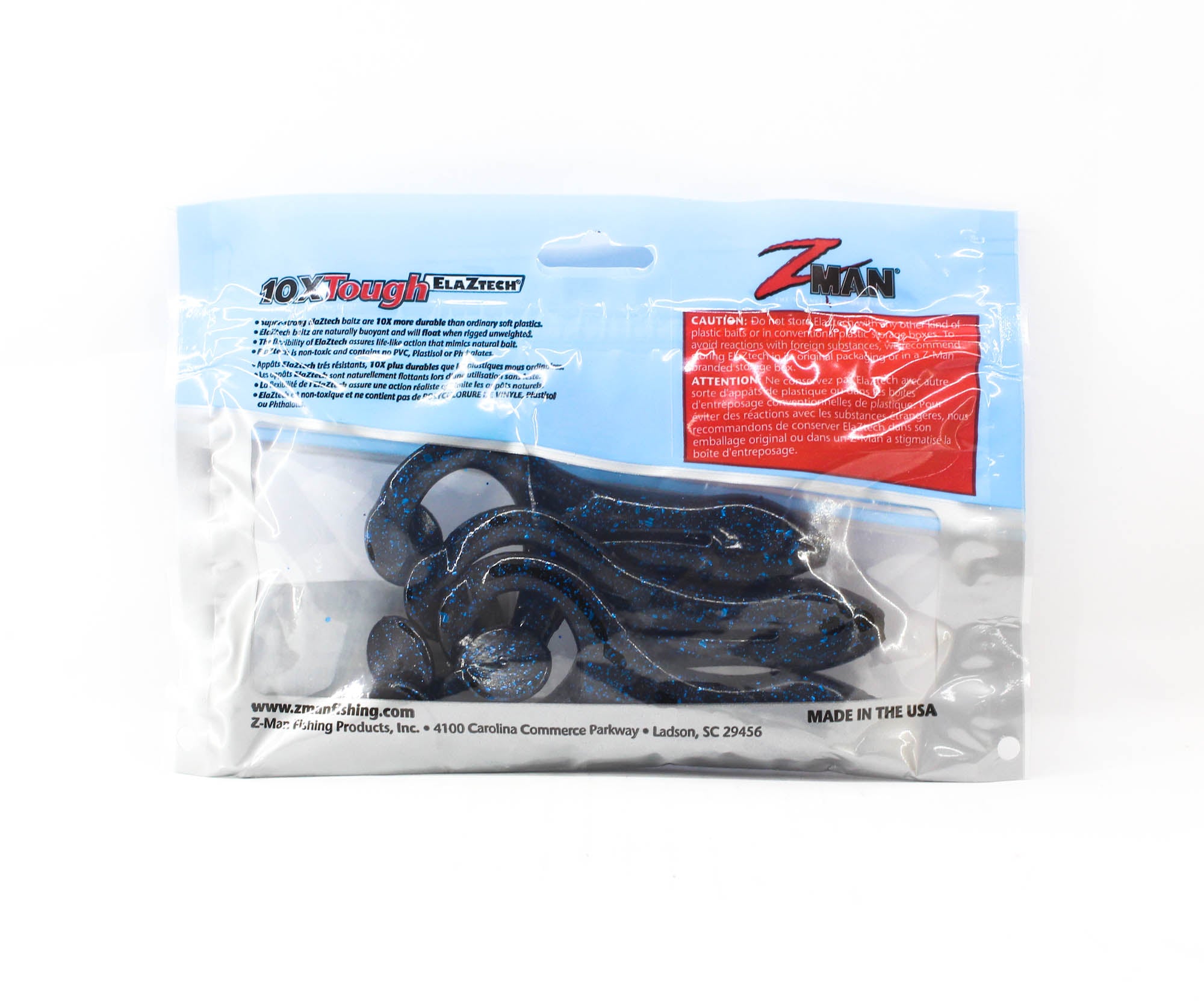 Zman Soft Lure Hard Leg Frogz 4 Inch 3/Pack Blue Back (4981)