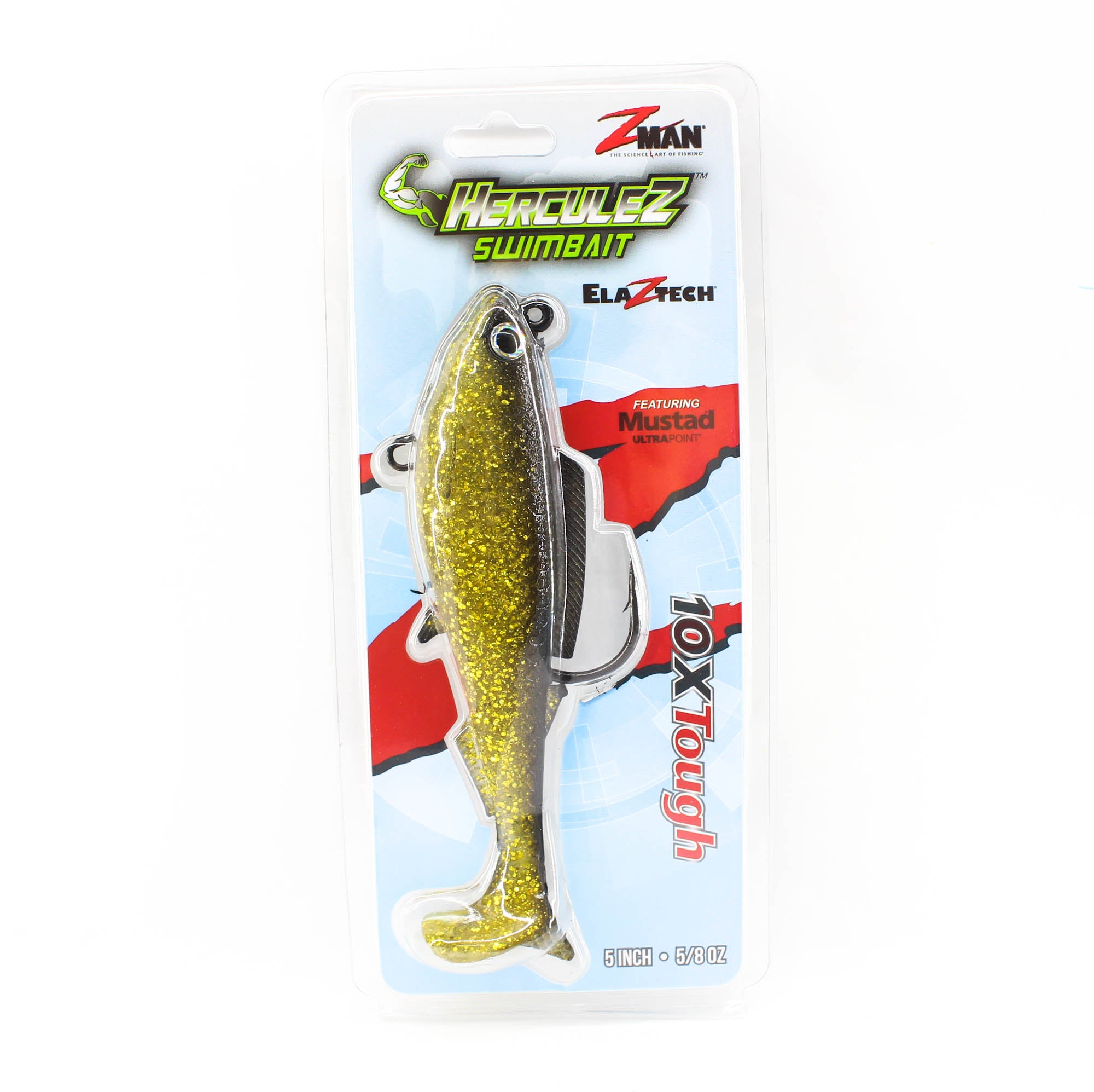 Zman Soft Lure Herculez Swimbait 5 Inch Gold Rush (5193)