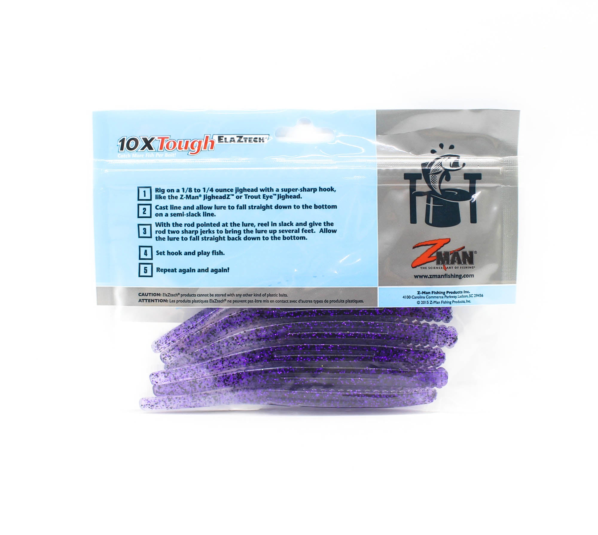 Zman Soft Lure Trout Trick 5 Inch 6/Pack Troutcicle (5247)