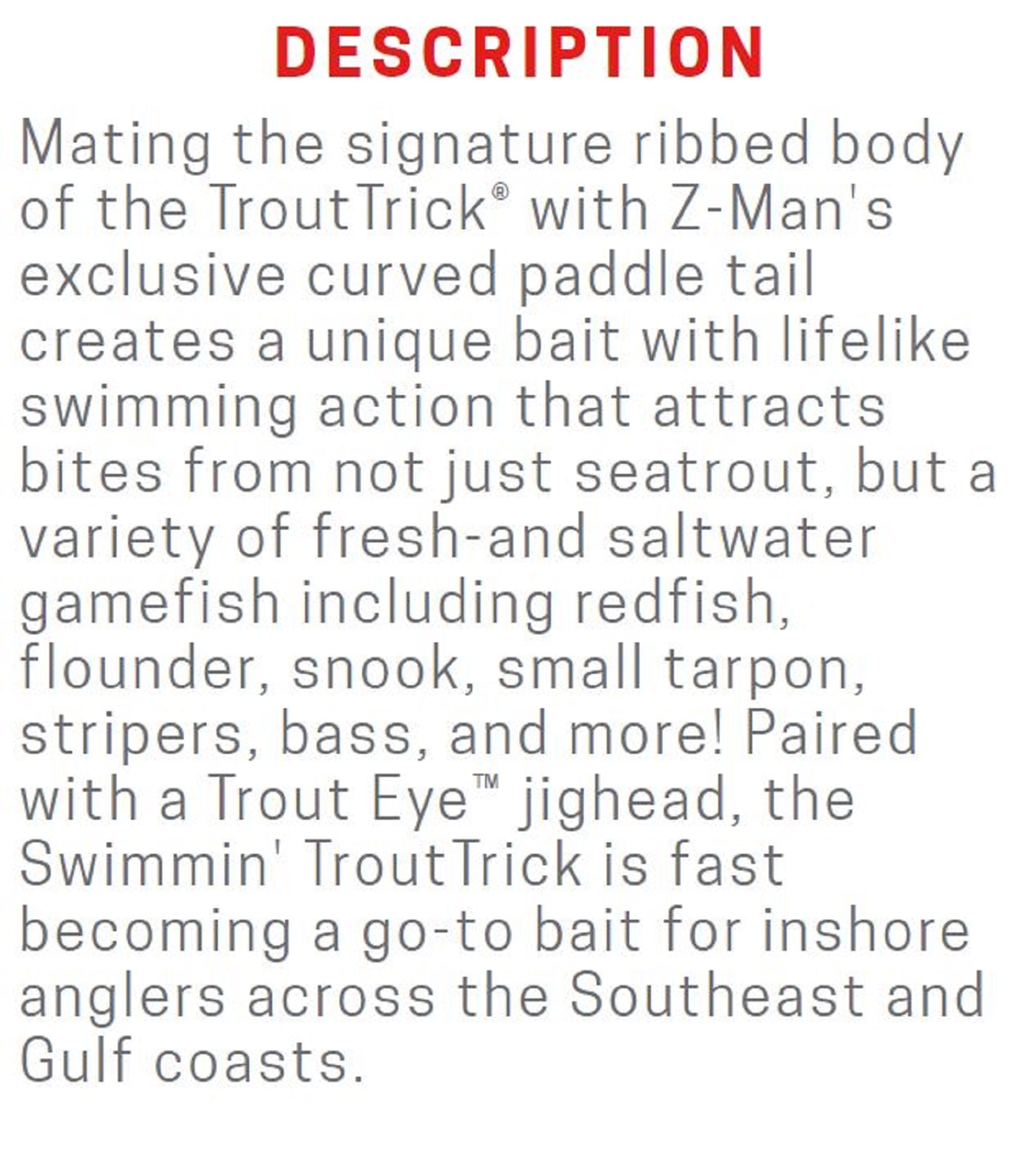 Zman Soft Lure Trout Trick 5 Inch 6/Pack Tater Salad (5254)