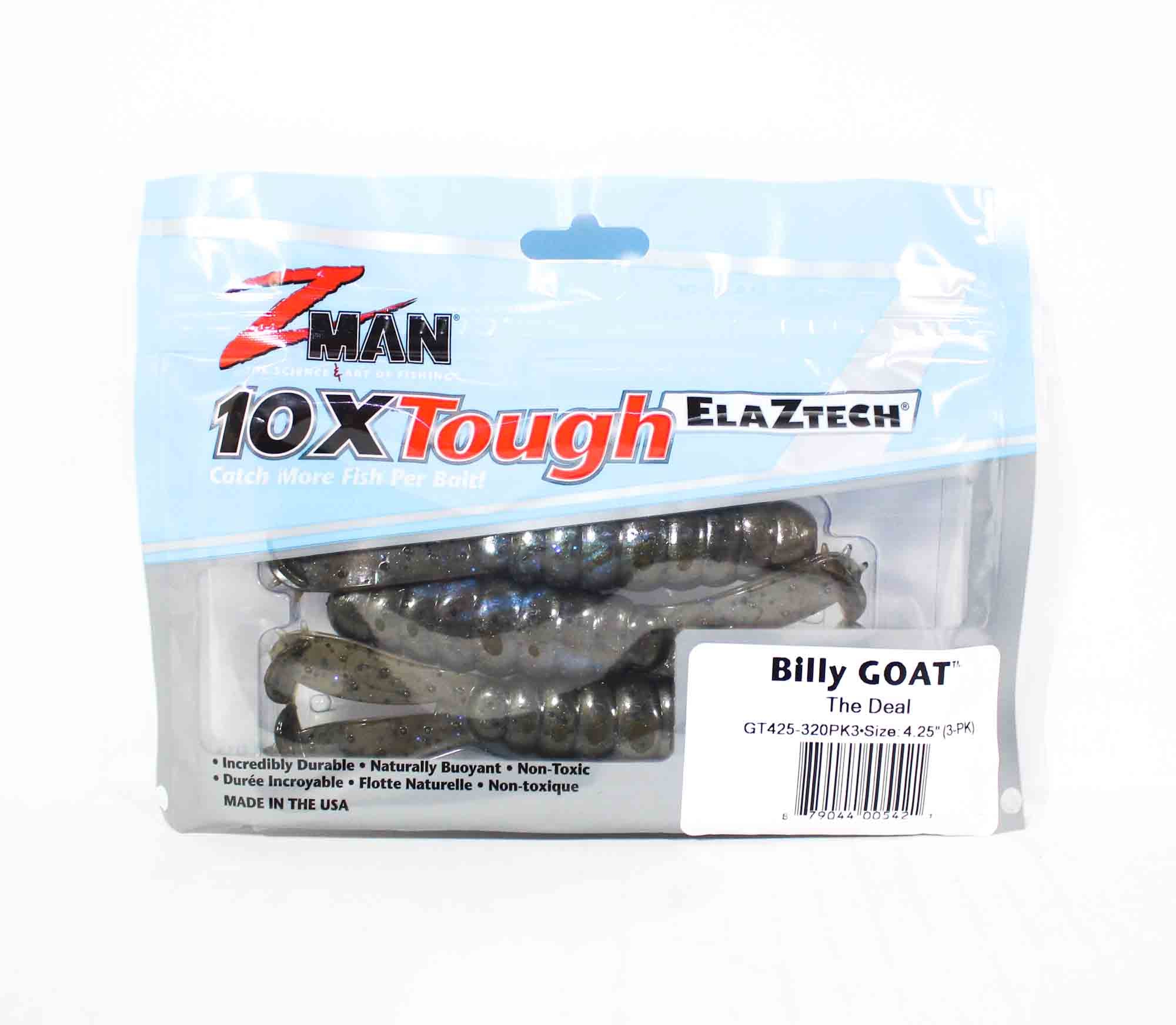 Zman Soft Lure Billy Goat 4.25 Inch 3/Pack The Deal (5421)
