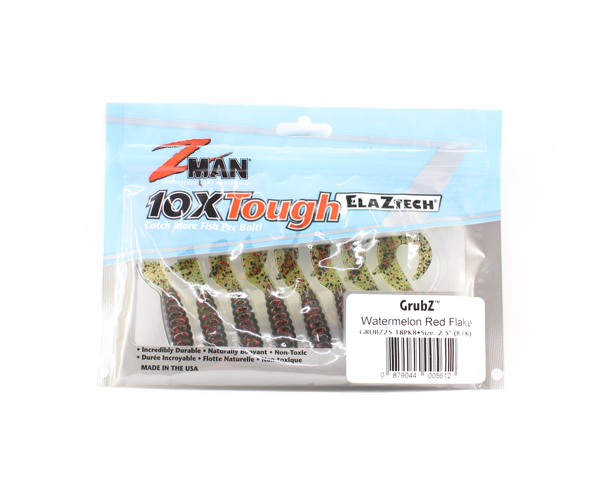 Zman Soft Lure GrubZ 2.5 Inch 8/Pack Watermelon Red (5612)