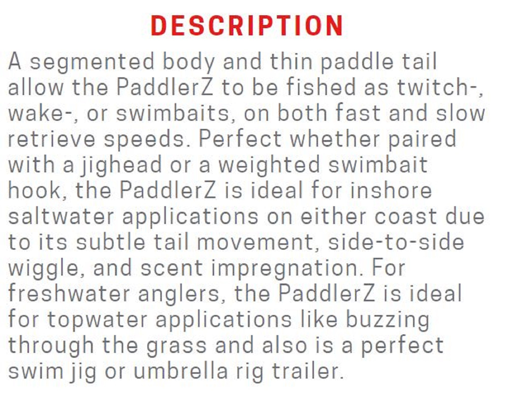 Zman Soft Lure Scented PaddlerZ 5 Inch 5/Pack Bleeding Banana (5704)