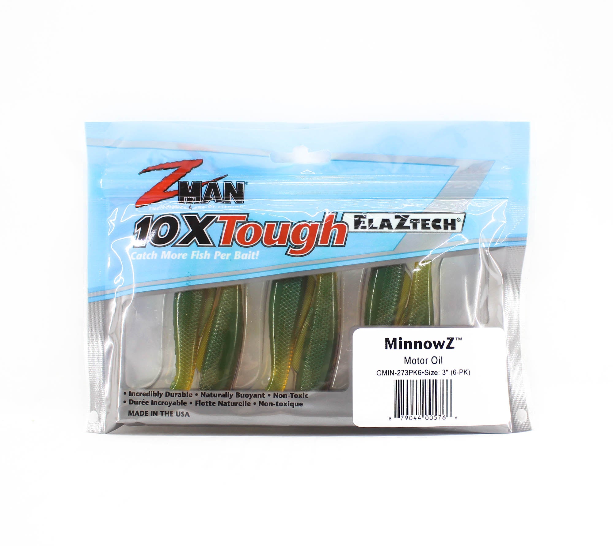 Zman Soft Lure MinnowZ 3 Inch 6/Pack Motor Oil (5766)