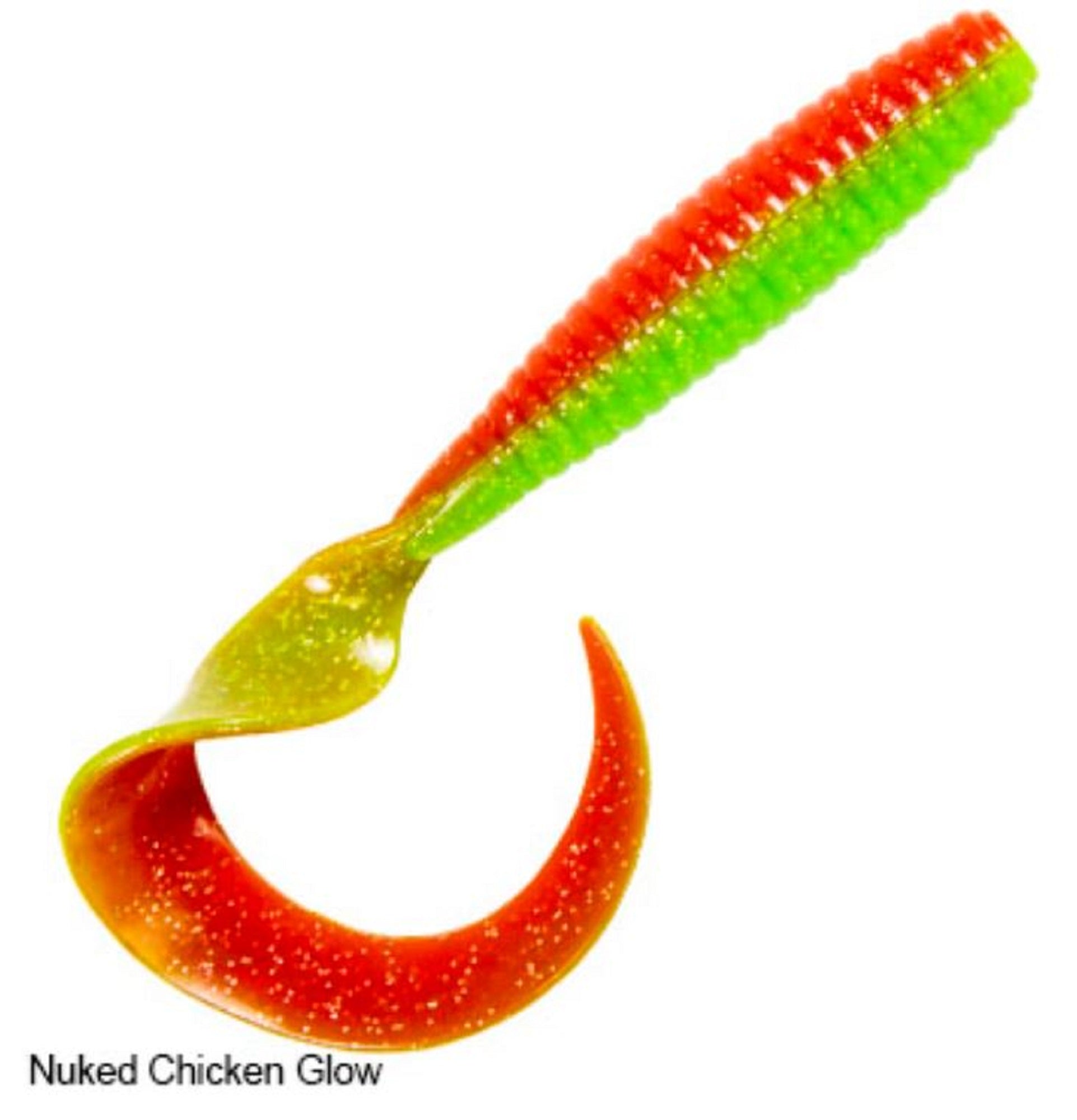 Zman Soft Lure DoormatadorZ 6 Inch 3/Pack Nuked Chicken Glow (5841)