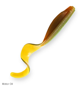 Zman Soft Lure StreakZ Curly 4 Inch 5/Pack Motor Oil (7227)