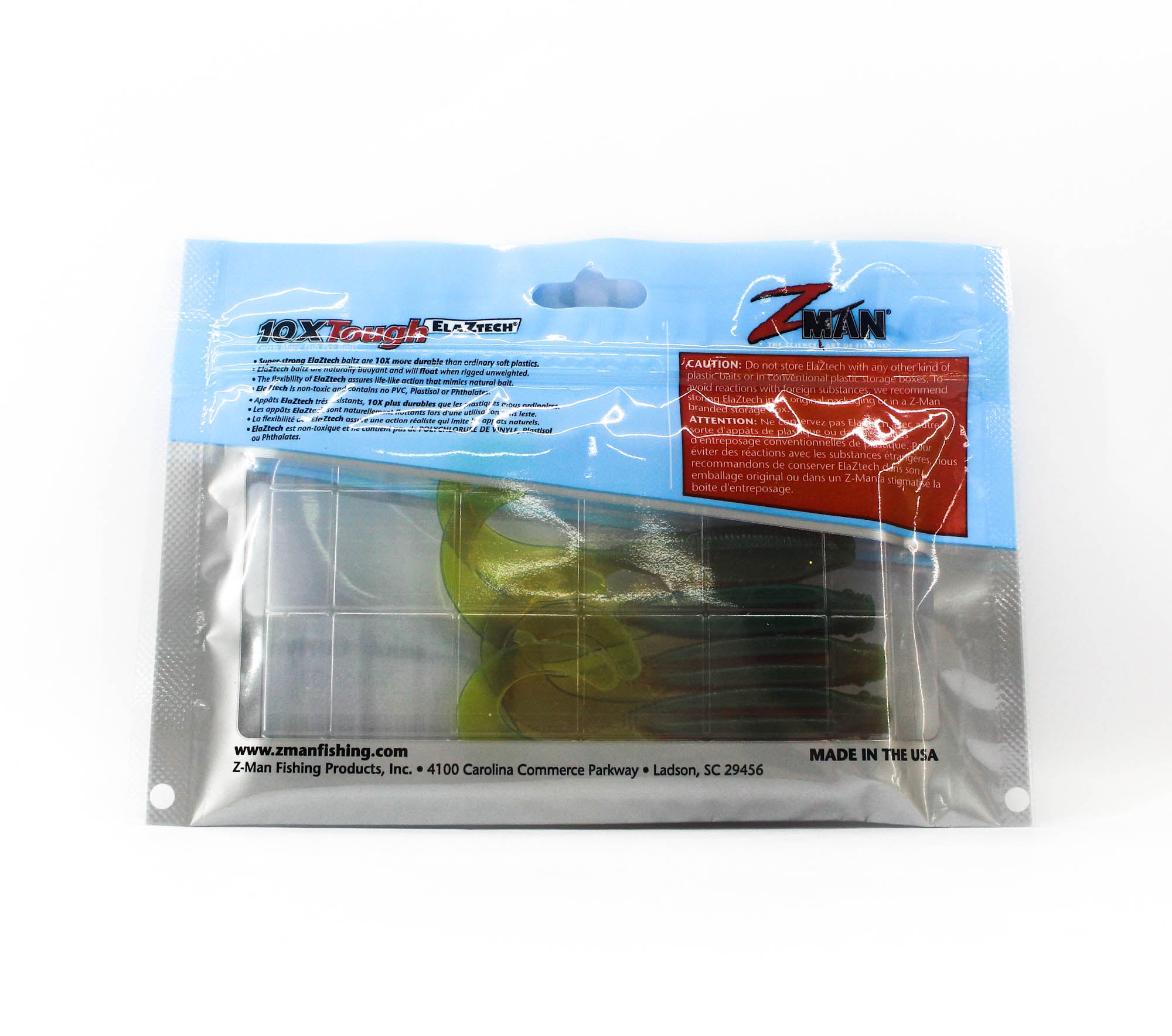 Zman Soft Lure StreakZ Curly TailZ 4 Inch 5/Pack Motor Oil (7227)