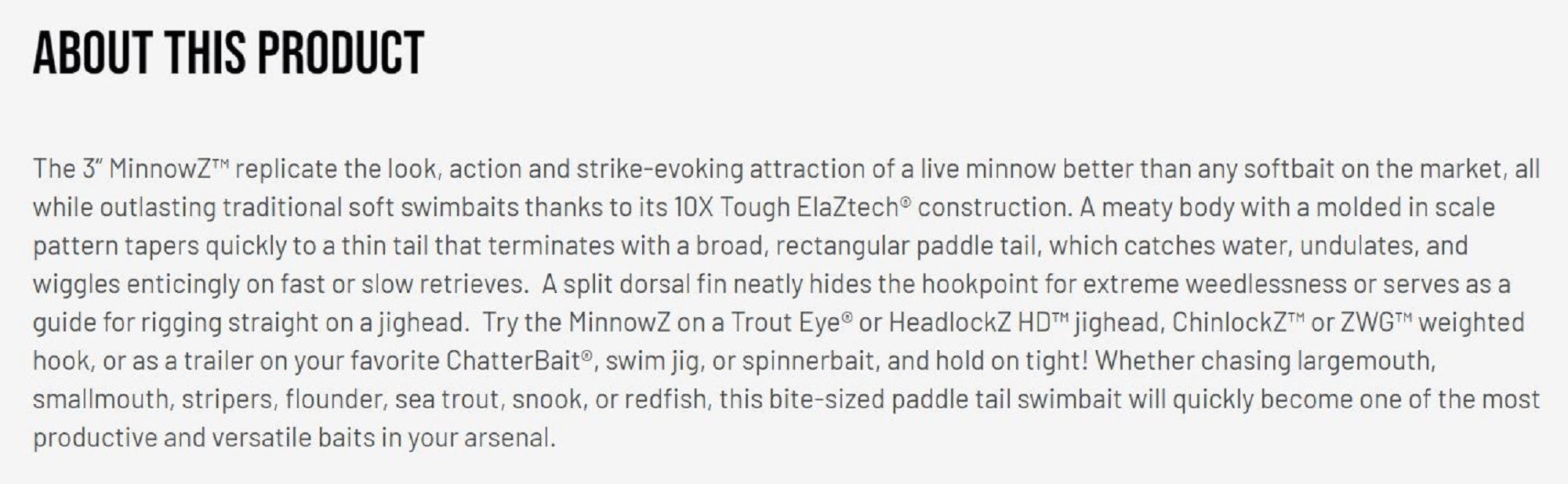 Zman Soft Lure MinnowZ 3 Inch 6/Pack Chart Glow (7470)
