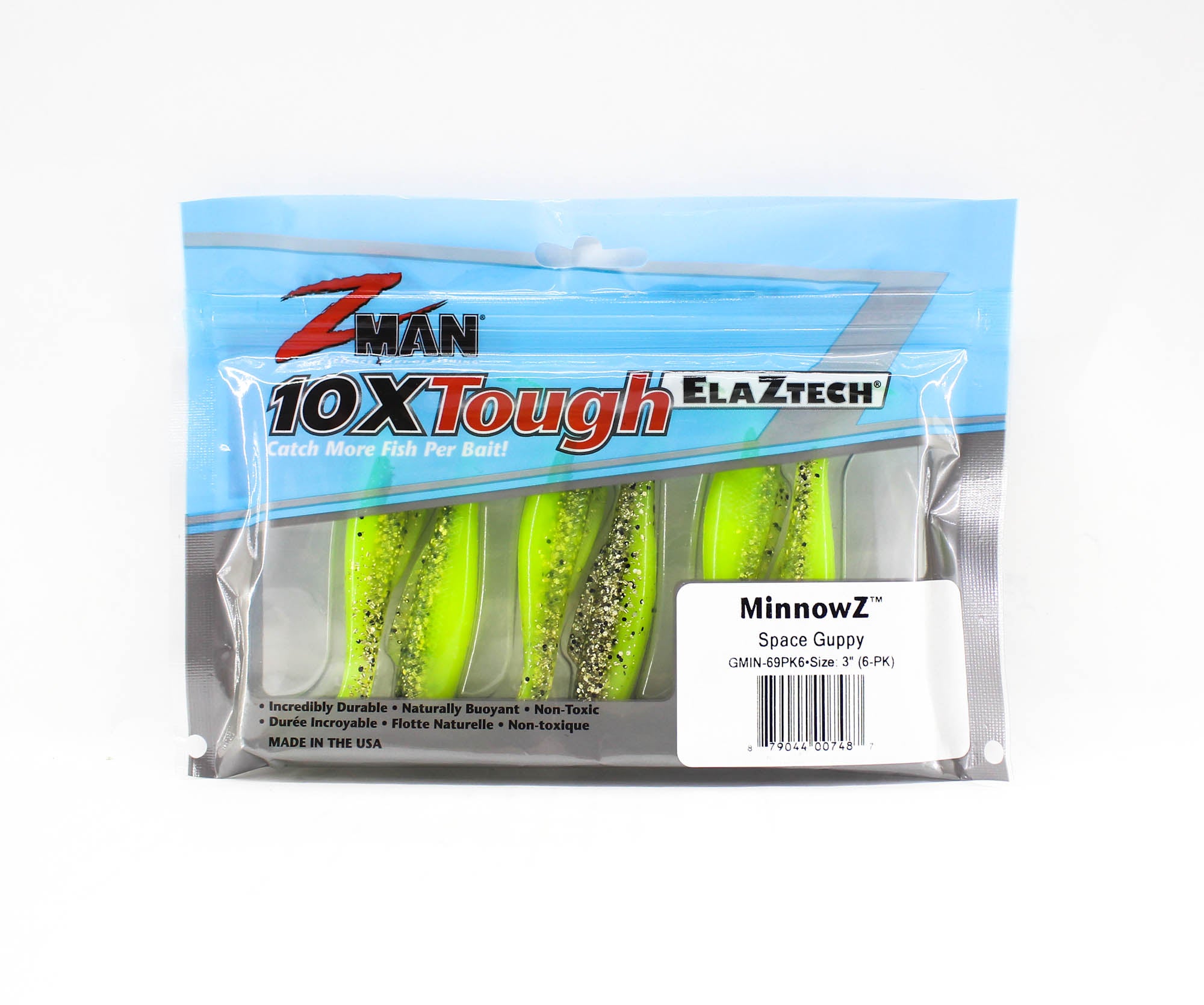 Zman Soft Lure MinnowZ 3 Inch 6/Pack Space Guppy (7487)