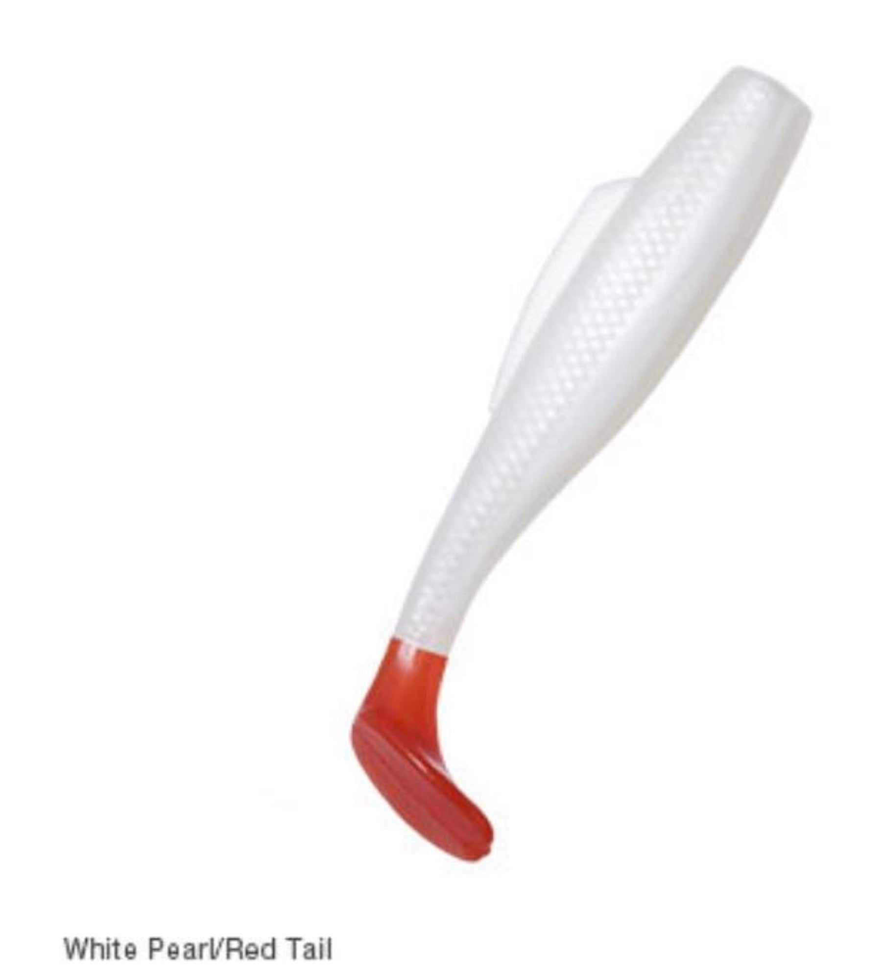Zman Soft Lure MinnowZ 3 Inch 6/Pack White Pearl/Red Tail (7517)