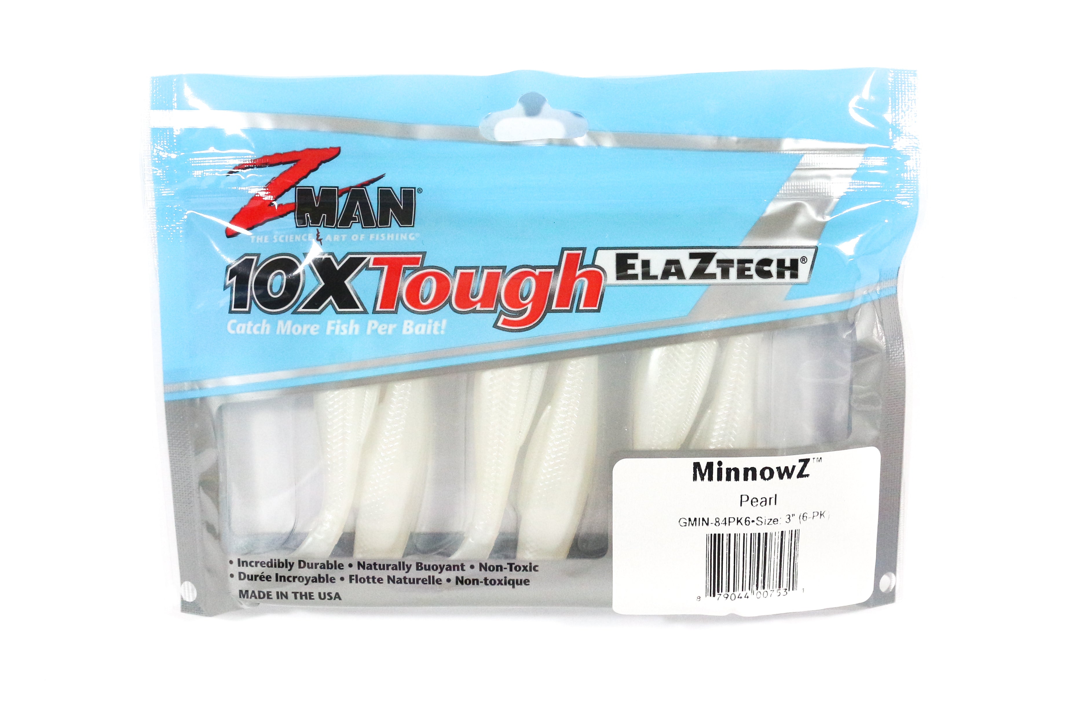 Zman Soft Lure MinnowZ 3 Inch 6/Pack Pearl (7531)