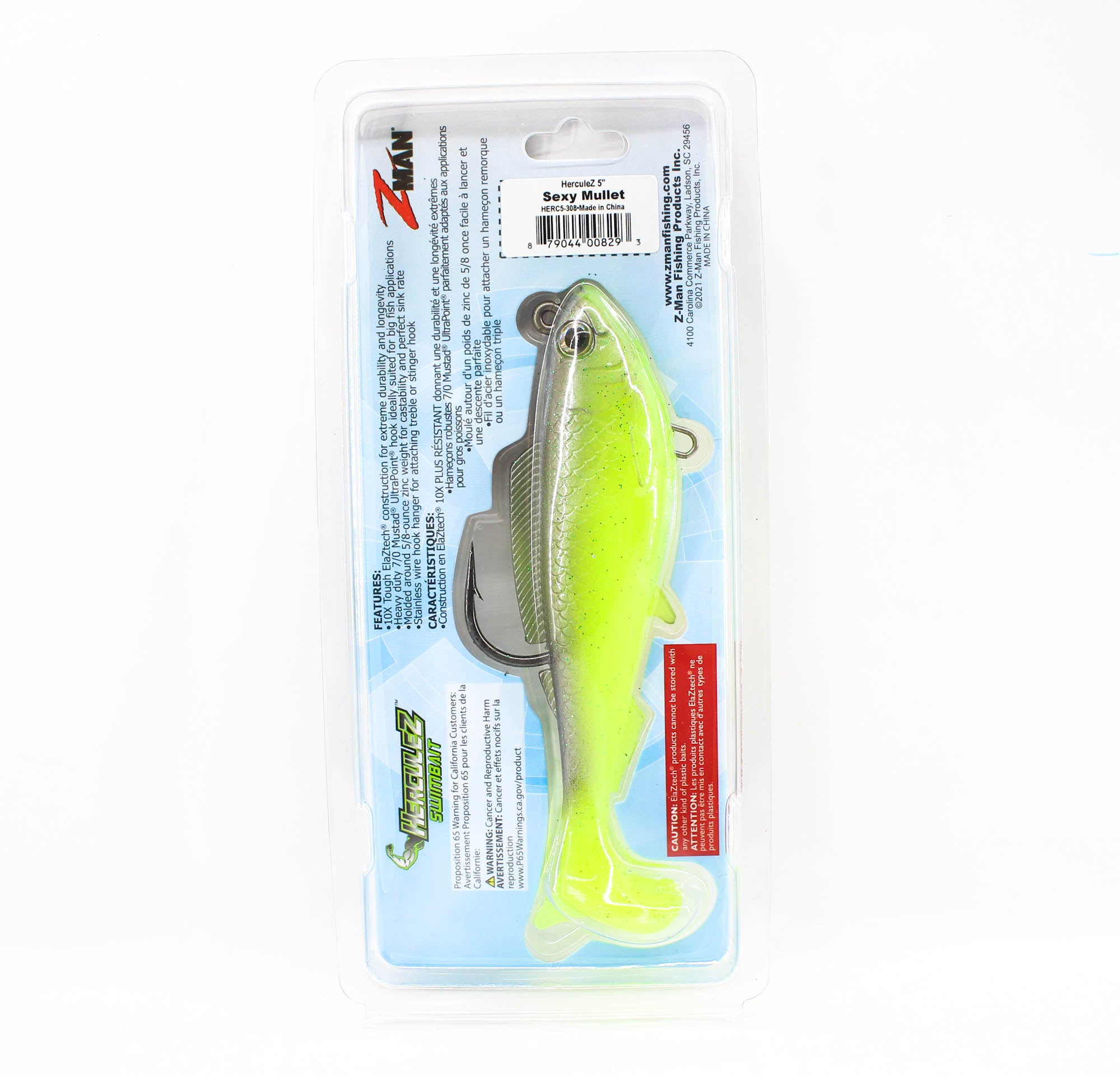 Zman Soft Lure Herculez Swimbait 5 Inch Sexy Mullet (8293)