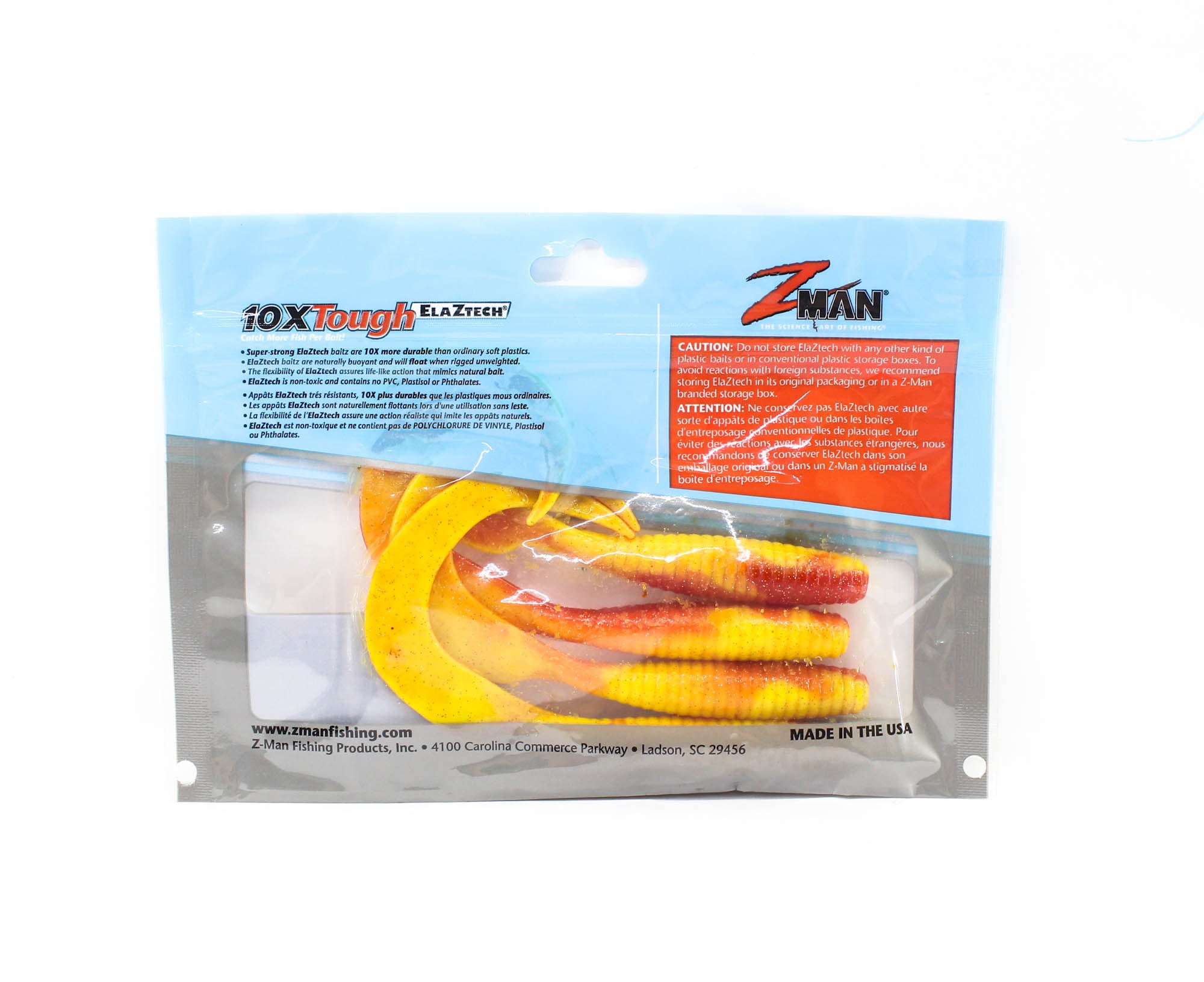 Zman Soft Lure DoormatadorZ 5 Inch 4/Pack Bleeding Banana (8415)