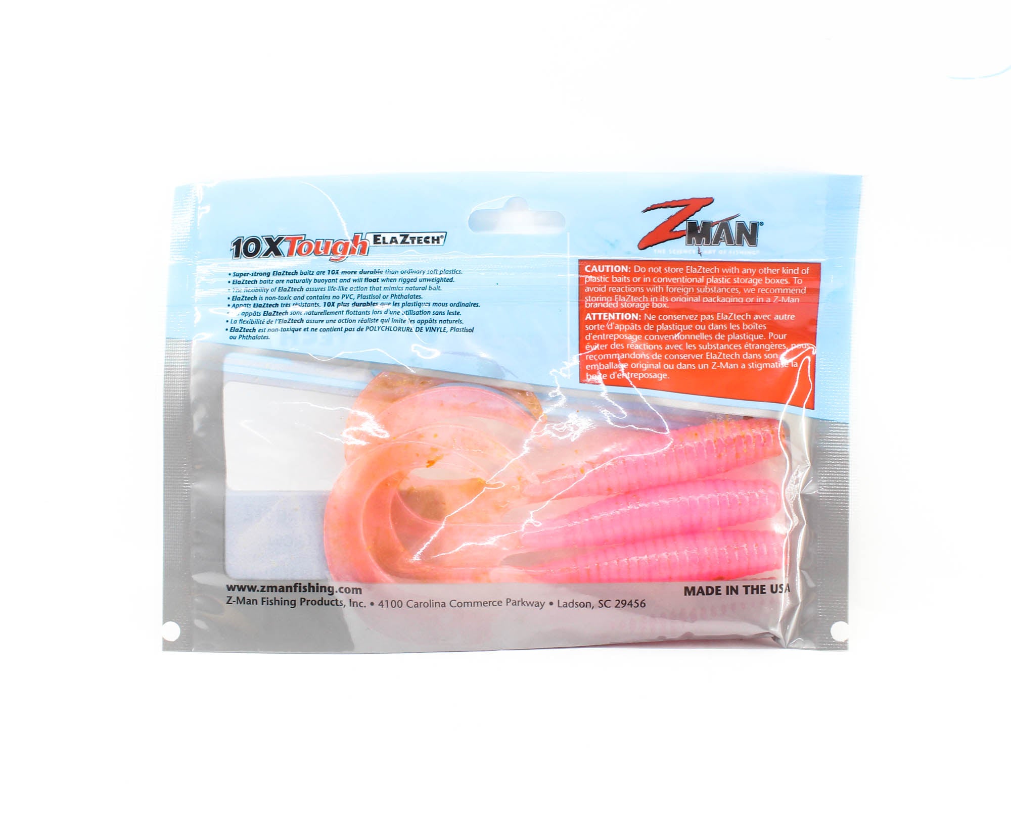Zman Soft Lure DoormatadorZ 5 Inch 4/Pack Pink Glow (8835)