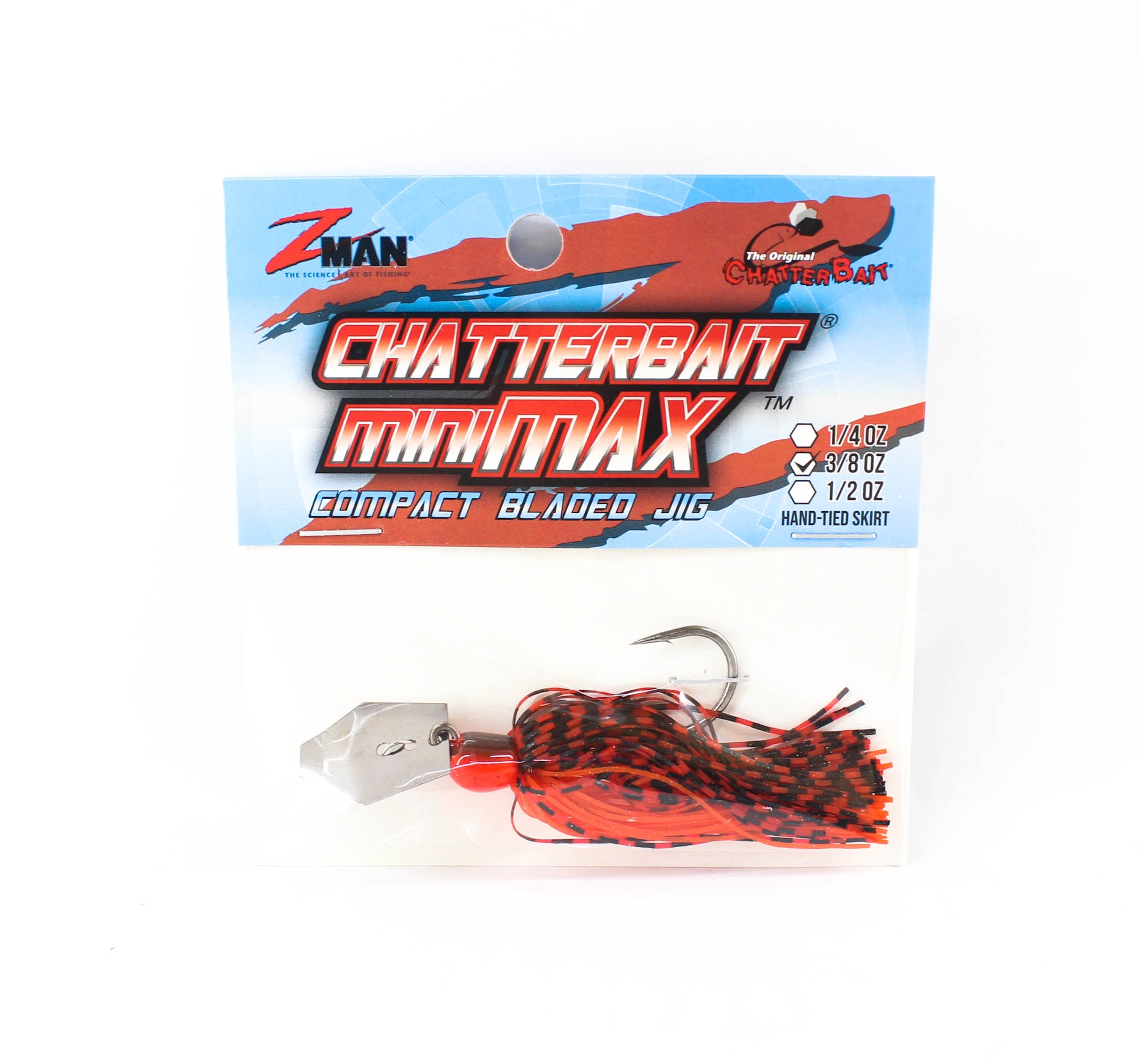 Zman Chatterbait Mini Max Sinking Lure 3/8 Oz Fire Craw (8910)