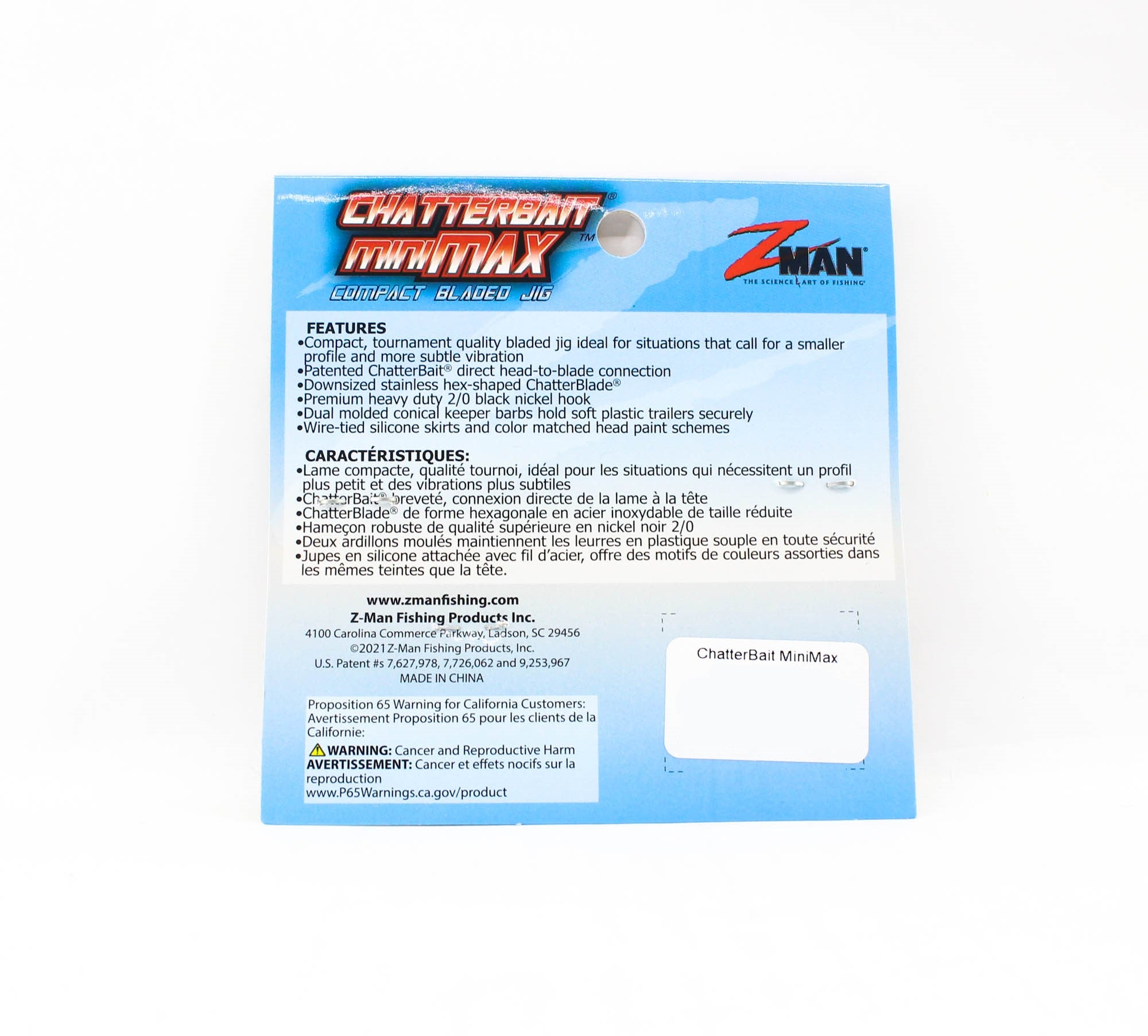 Zman Chatterbait Mini Max Sinking Lure 1/2 Oz Fire Craw (9375)