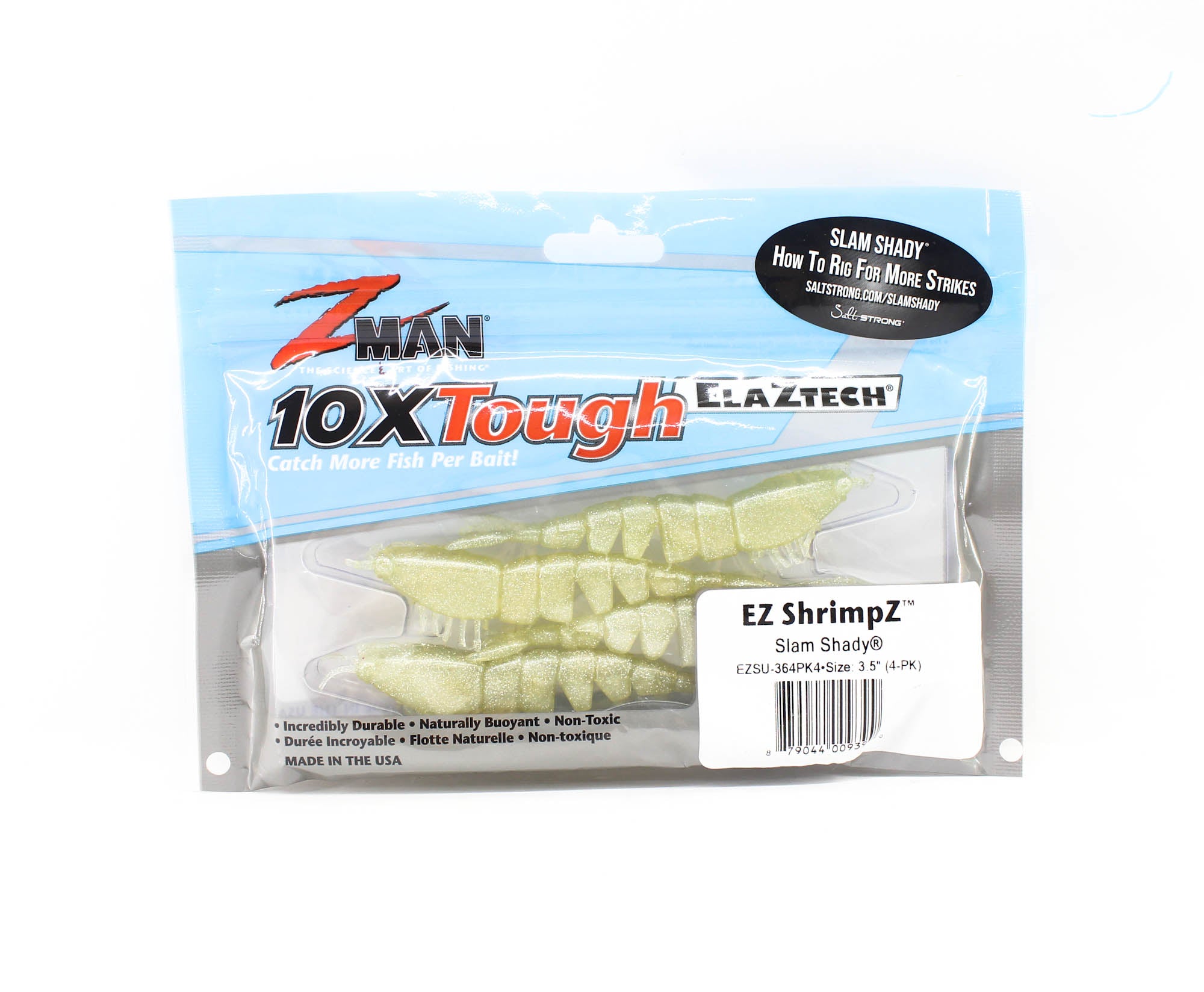 Zman Soft Lure Shrimpz 3.5 Inch 4/Pack Slam Shady (9399)