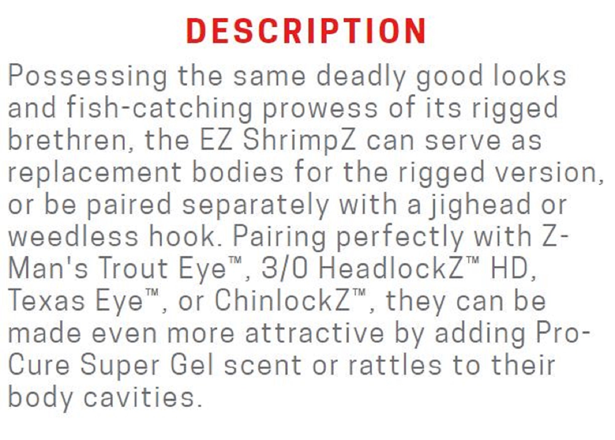 Zman Soft Lure Shrimpz 3.5 Inch 4/Pack Slam Shady (9399)