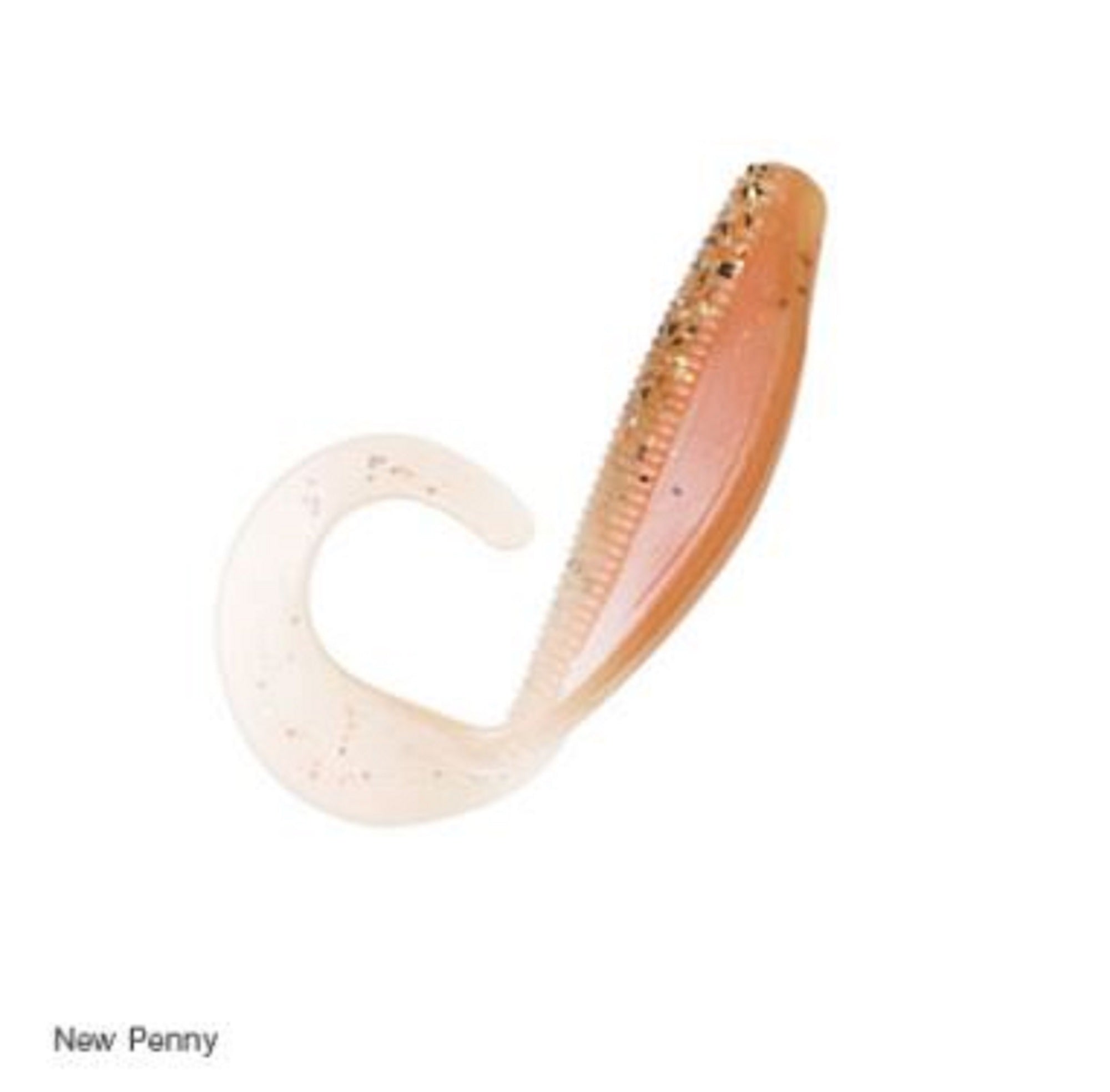 Zman Soft Lure StreakZ Curly TailZ 4 Inch 5/Pack New Penny (9559)