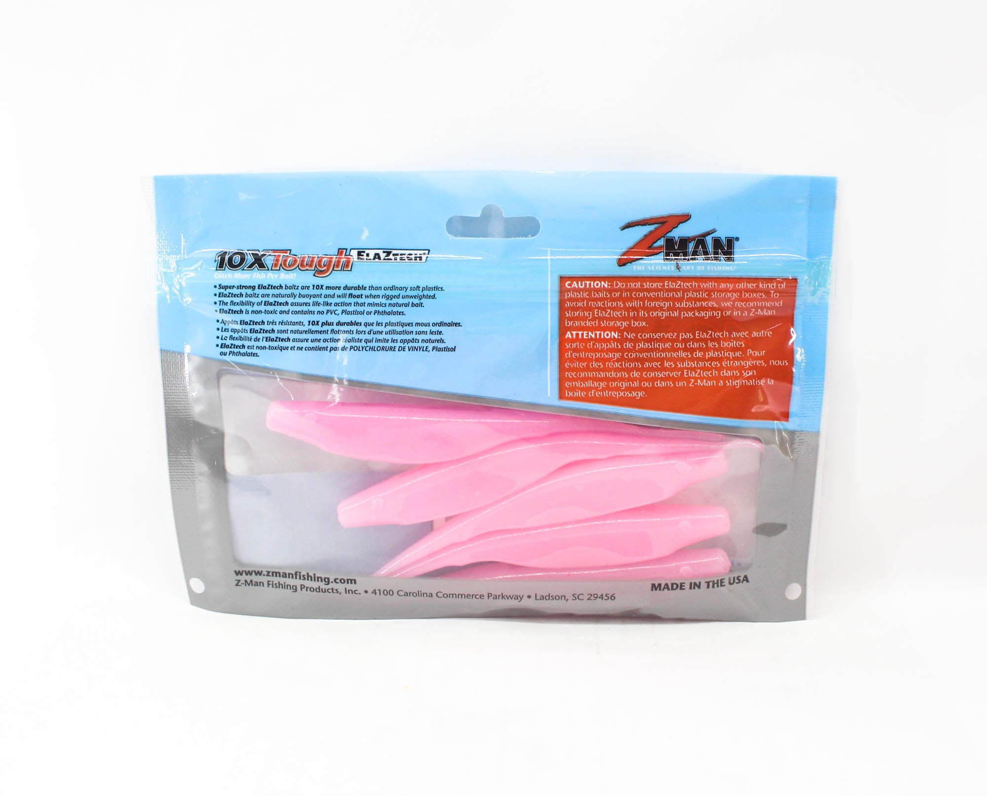 Zman Soft Lure StreakZ 5 Inch 5/Pack Bubble Gum (9566)