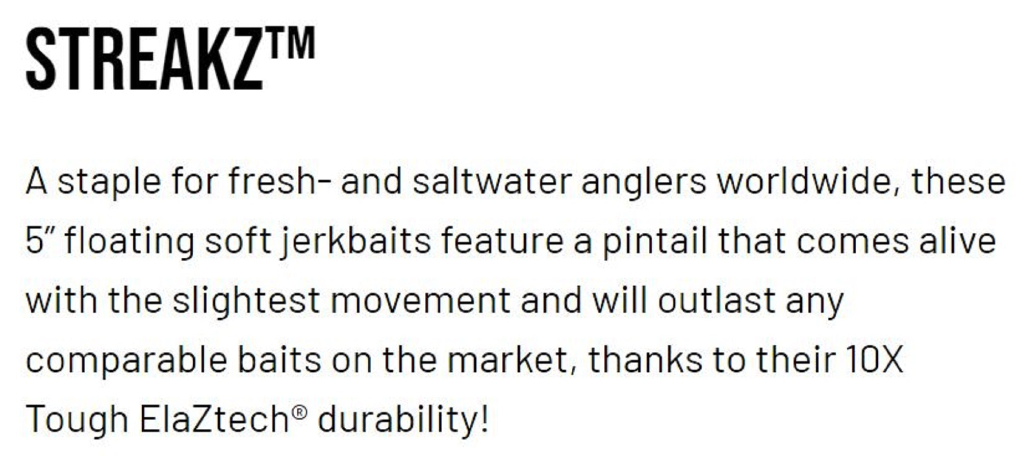 Zman Soft Lure StreakZ 5 Inch 5/Pack Bubble Gum (9566)