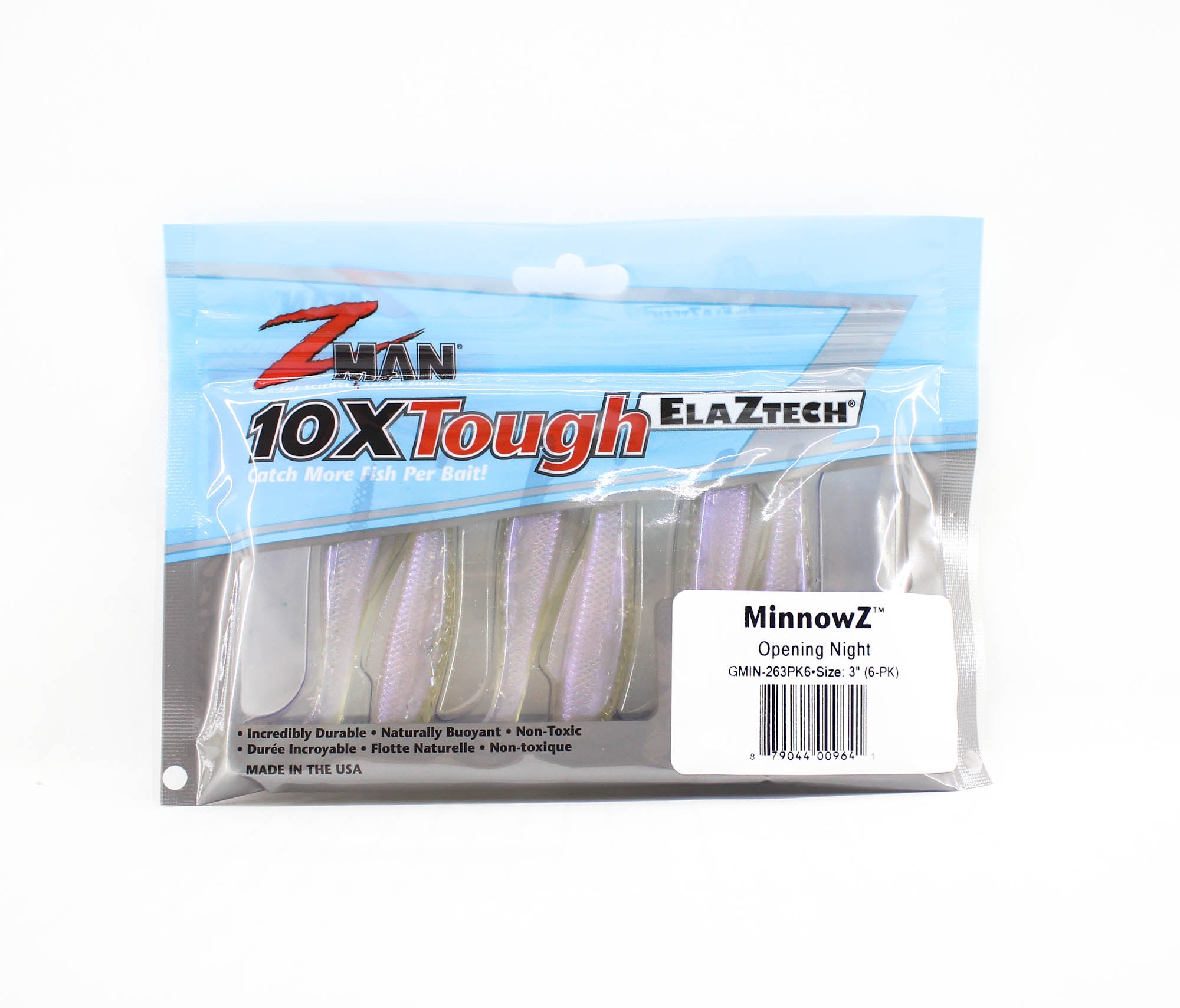 Zman Soft Lure MinnowZ 3 Inch 6/Pack Opening Night (9641)