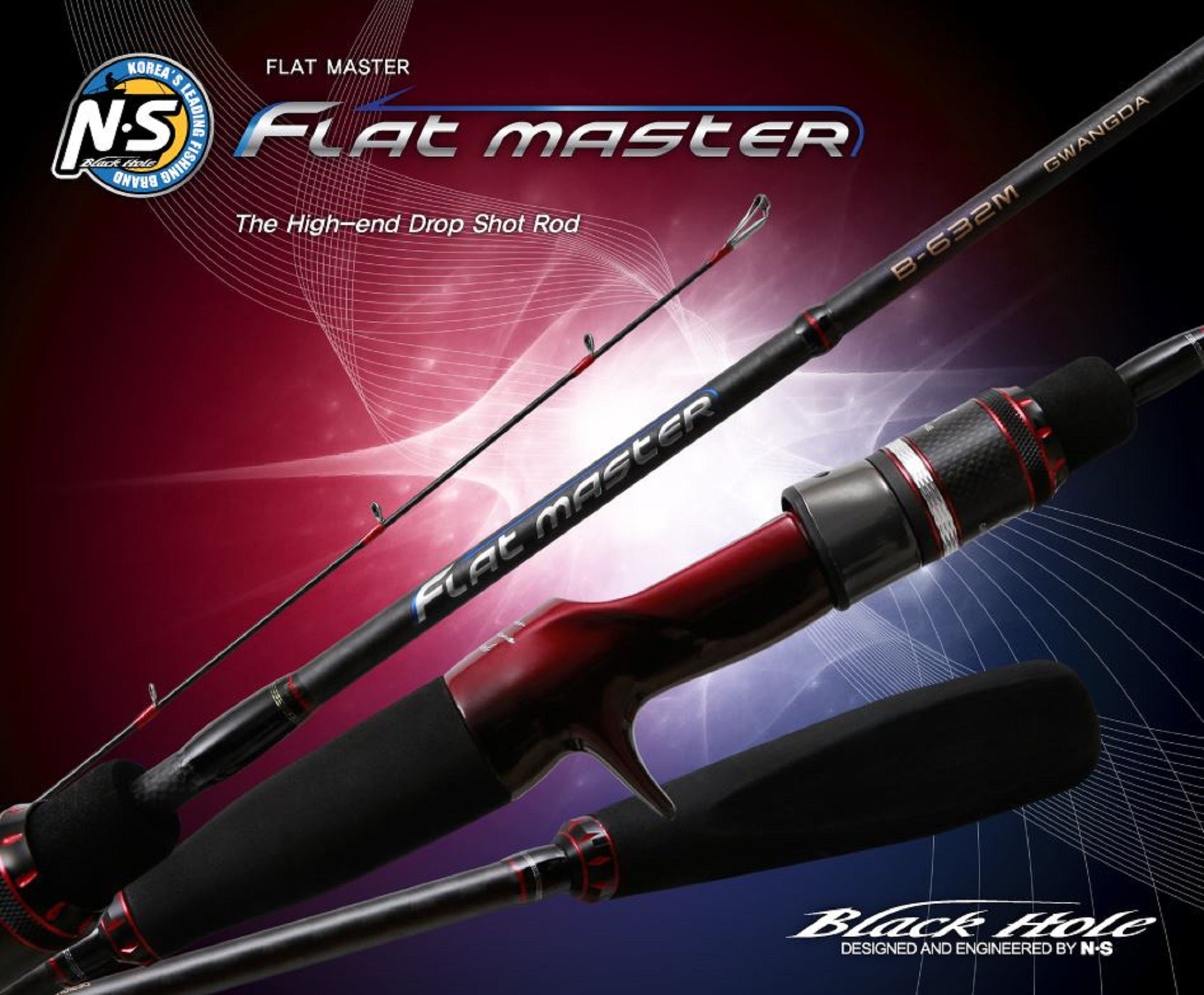 NS Black Hole Rod Baitcast Flat Master Gwangda B-632M (4659)