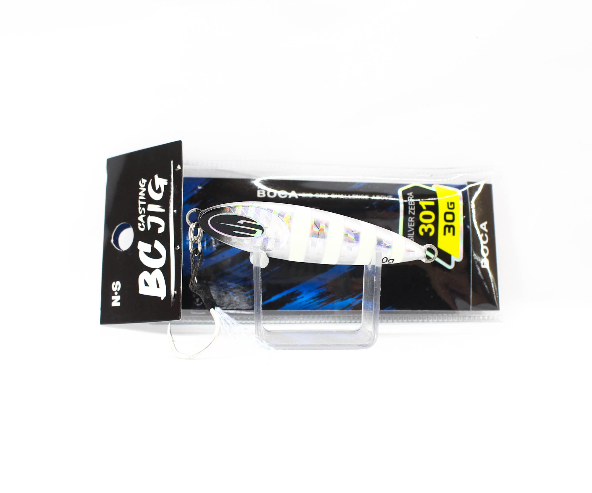 NS Black Hole Metal Jig Boca 30 grams 301 Silver Zebra (7087)